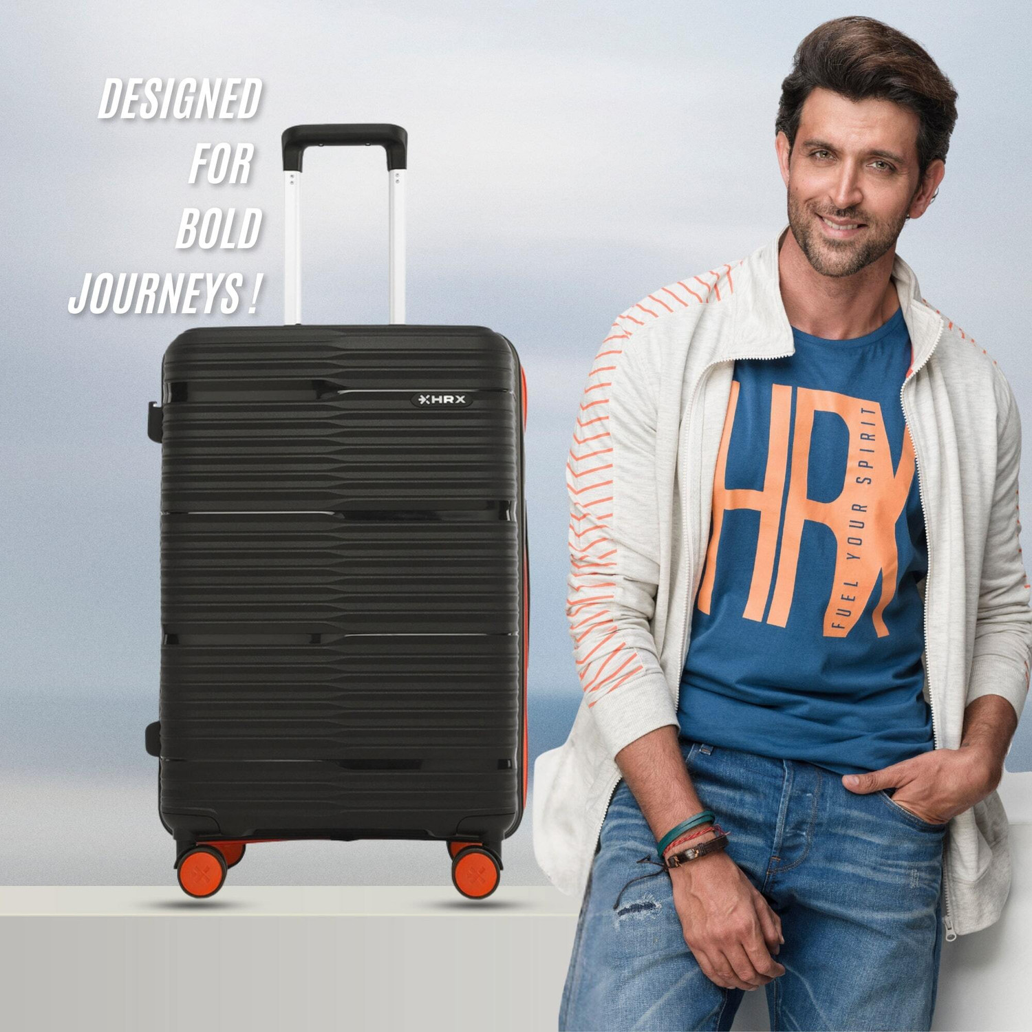 Image of HRX Zanzibar Check-in Suitcase 8 Wheels - 30 inch