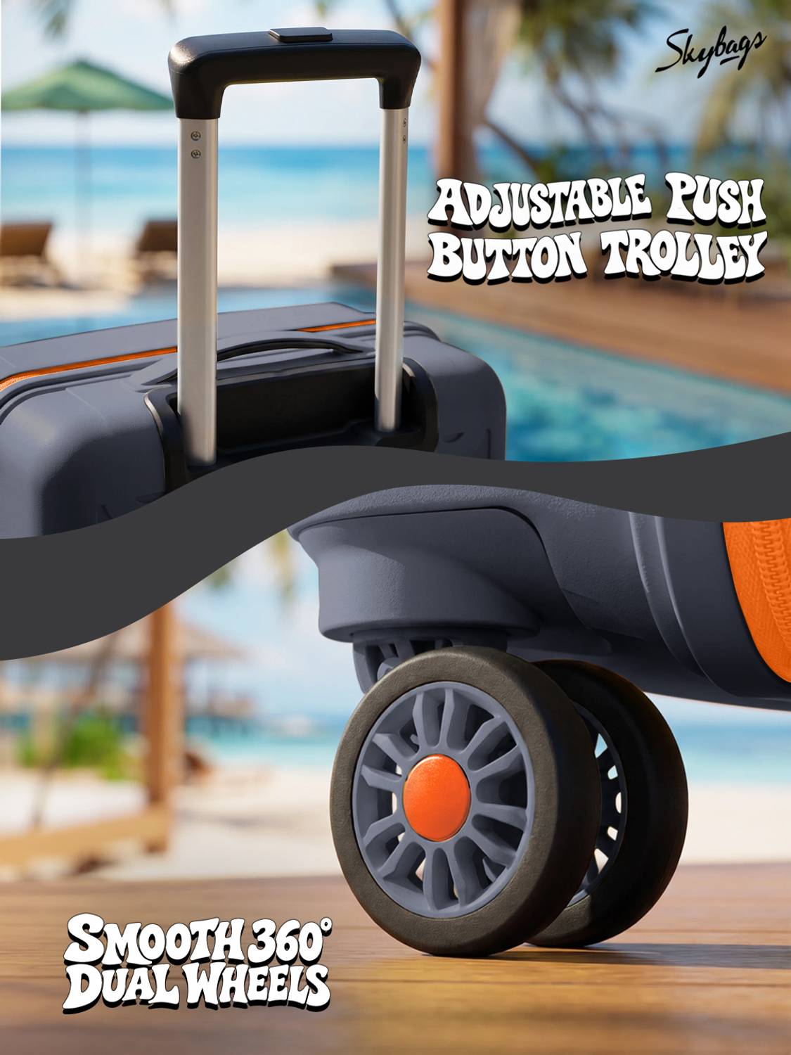 SKYBAGS Play Hard 26 Inch 8-Wheel Suitcase - Image 2