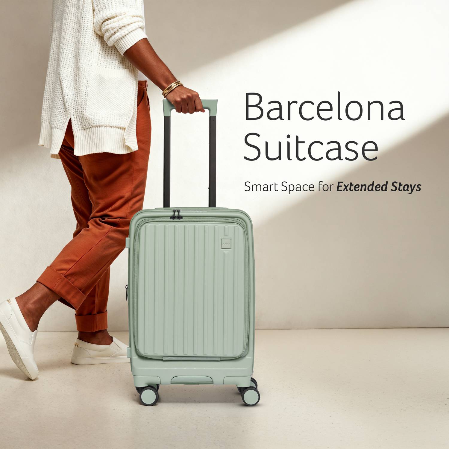 Acer Barcelona Expandable  Cabin Suitcase 8 Wheels - 20 Inch