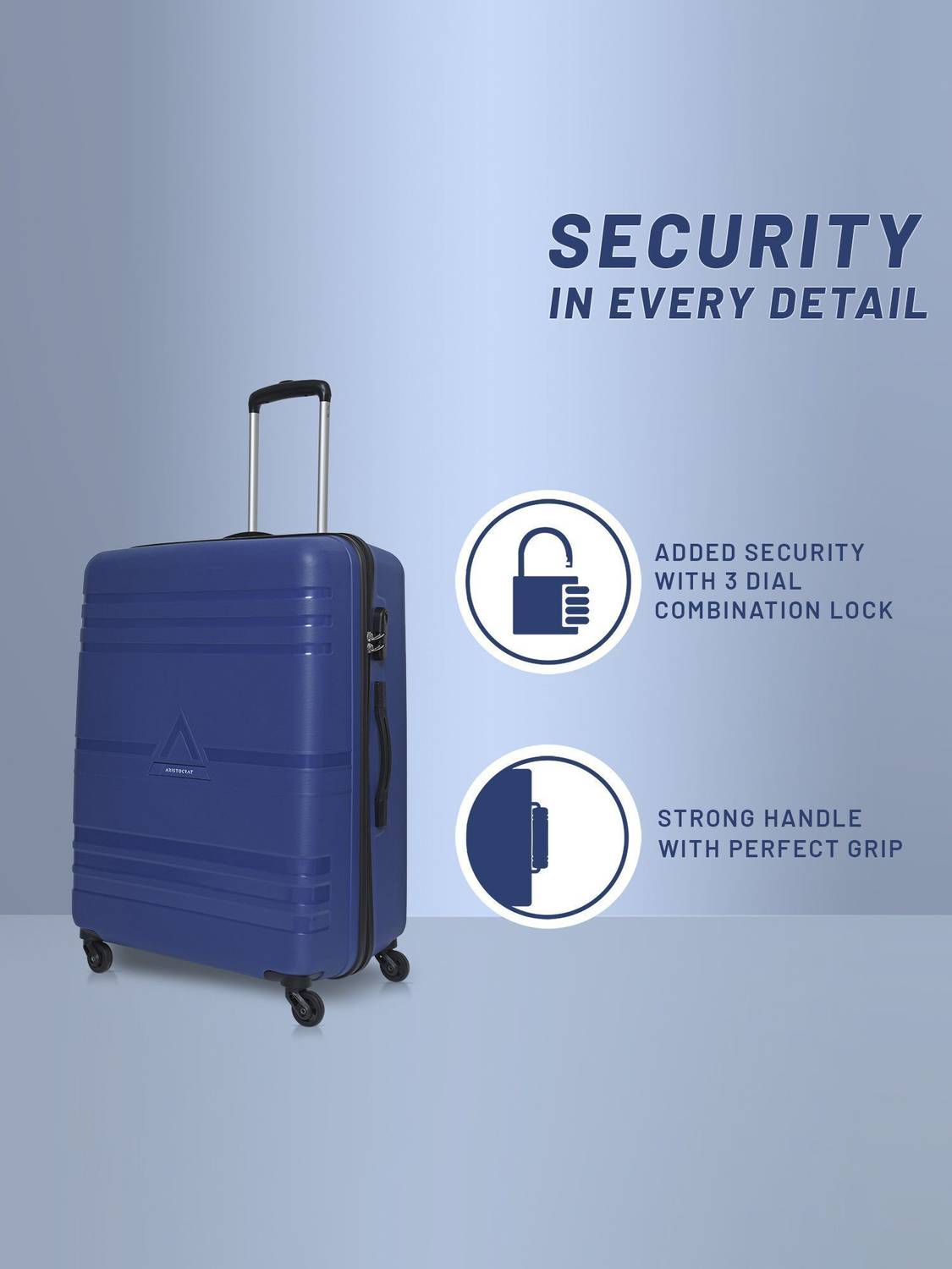 ARISTOCRAT Airstop 63 25 Inch 4-Wheel Suitcase - Image 5