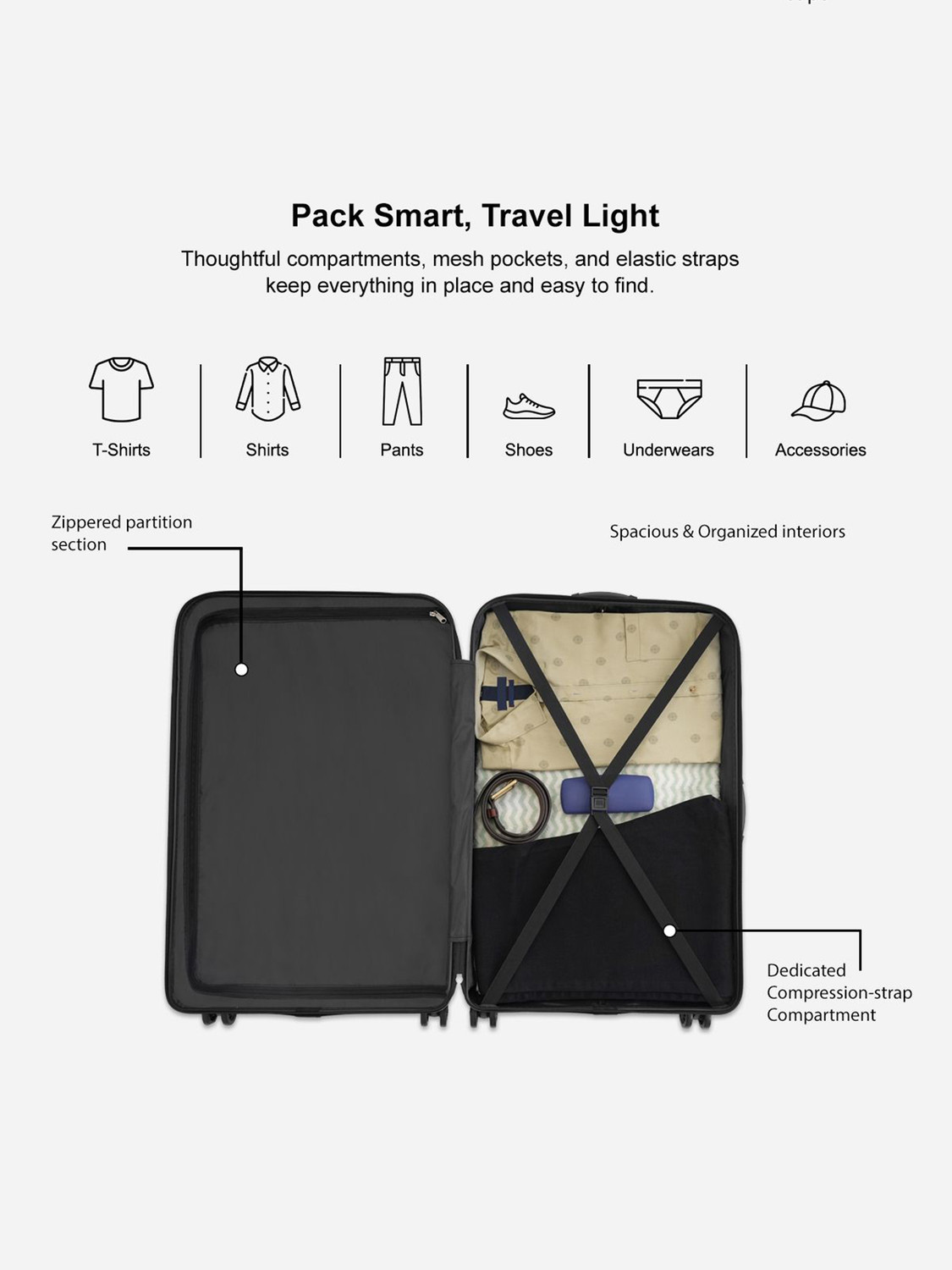 Image of AEROPOSTALE Large Check-in Suitcase (75 cm) 8 Wheels - Denver - Blue