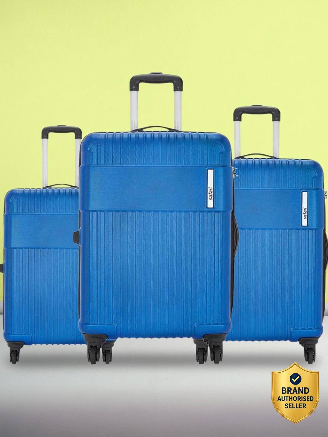SAFARI STEALTH Set of 3 (Small 55cm | Medium 66cm | Large 75cm) 4W Cabin & Check-in Set 4 Wheels - 29 inch