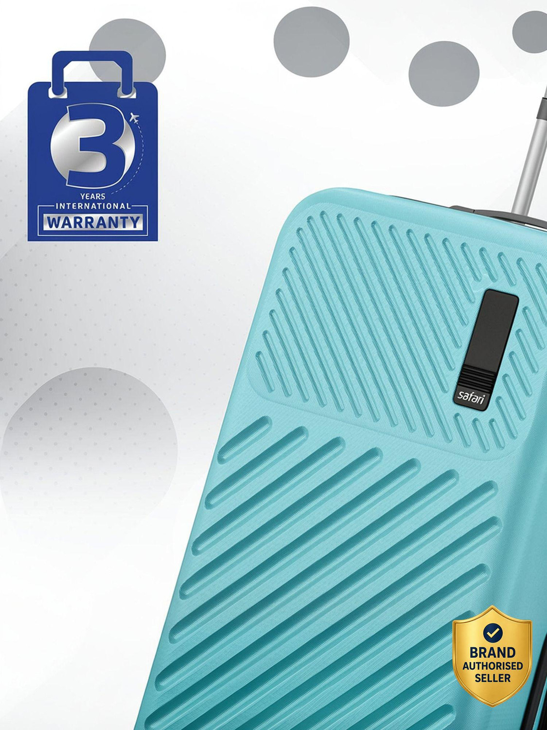 Image of SAFARI Large Check-in Suitcase (76 cm) 8 Wheels - Zodiac 76 - Teal