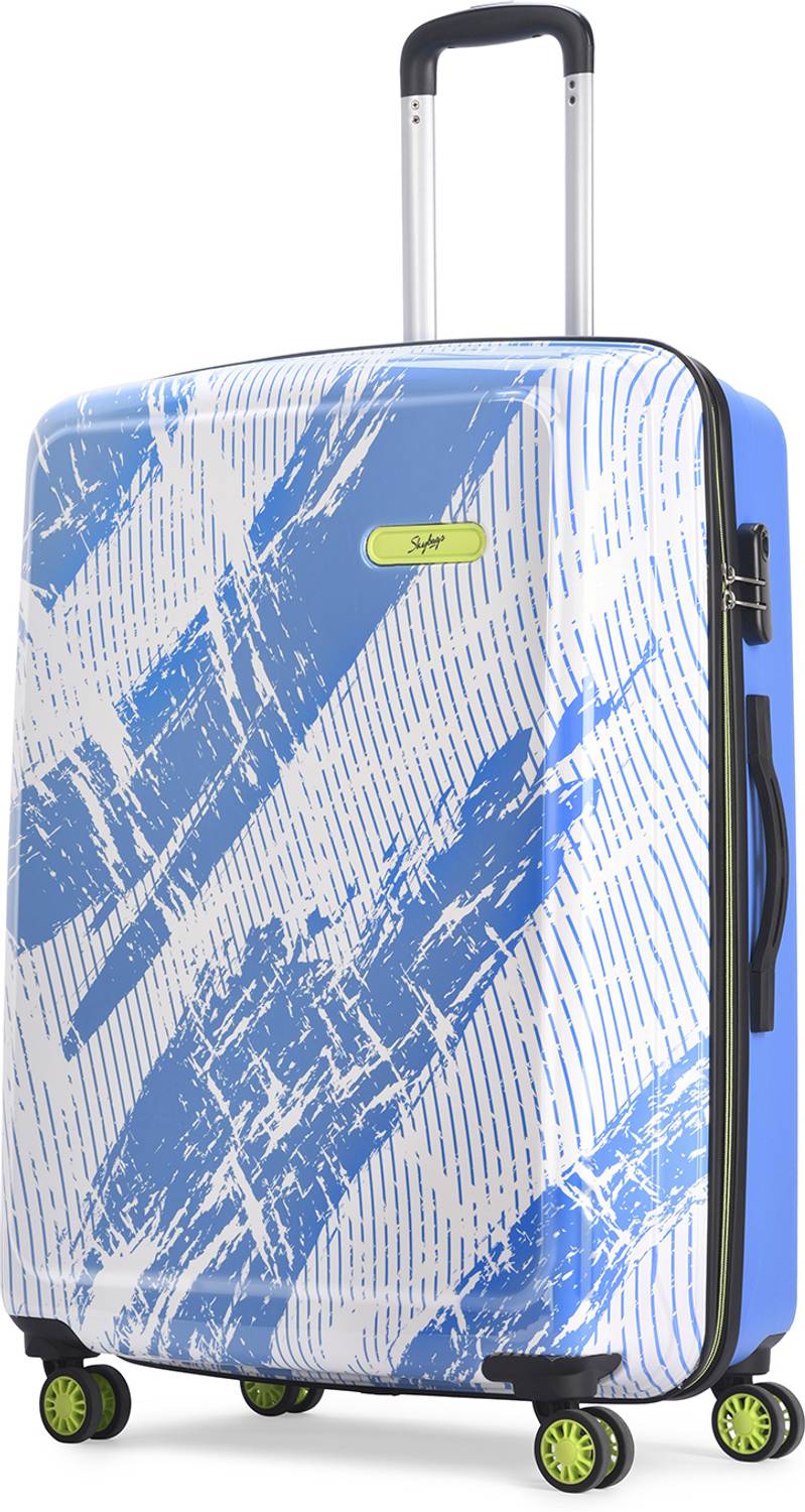 SKYBAGS Stroke Neo Printed Hard Side Trolley Bag Lightweight, Stylish Travel Luggage Check-in Suitcase 8 Wheels - 30 Inch