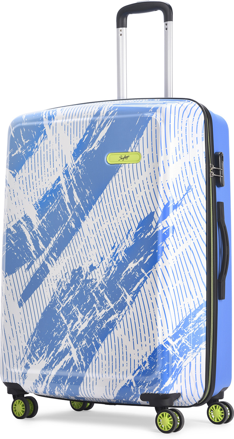Image of SKYBAGS Stroke Neo Printed Hard Side Trolley Bag Lightweight, Stylish Travel Luggage Check-in Suitcase 8 Wheels - 30 Inch