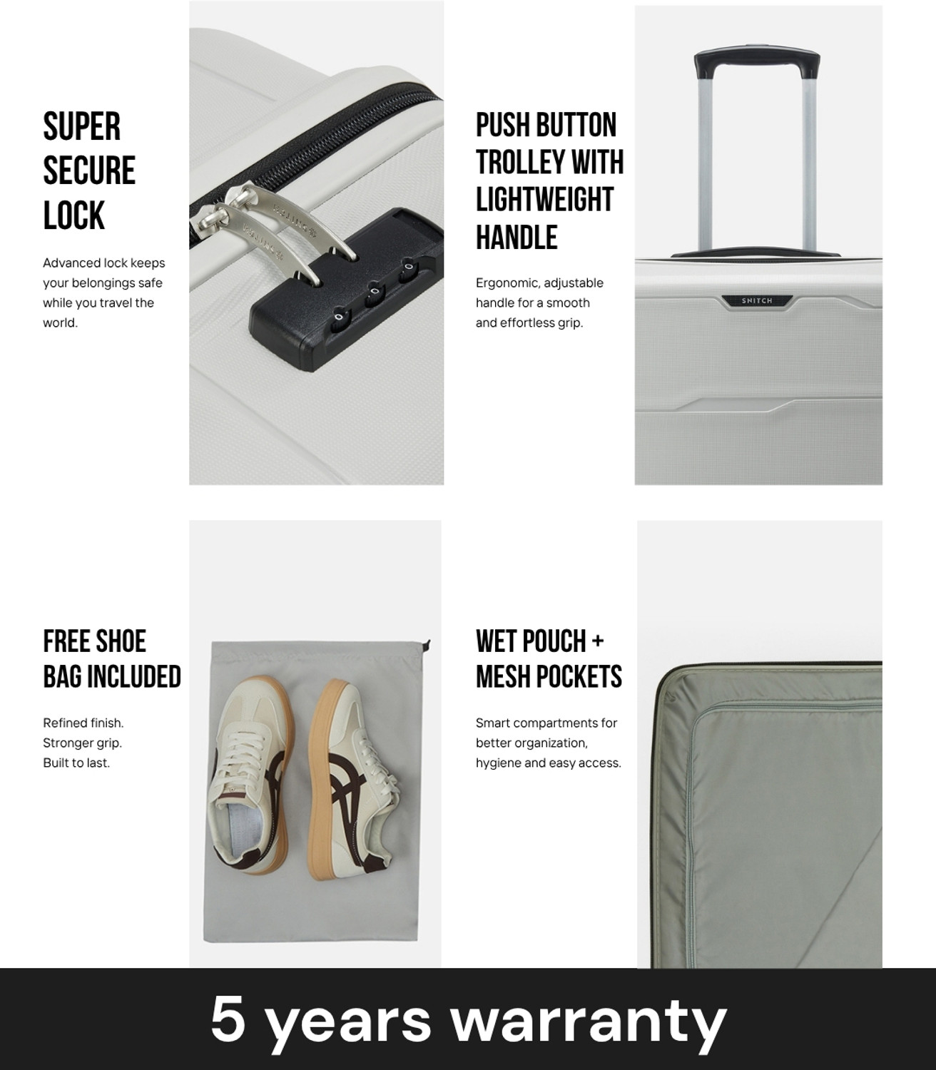 Image of Snitch Vector Check-in Suitcase 8 Wheels - 31 inch