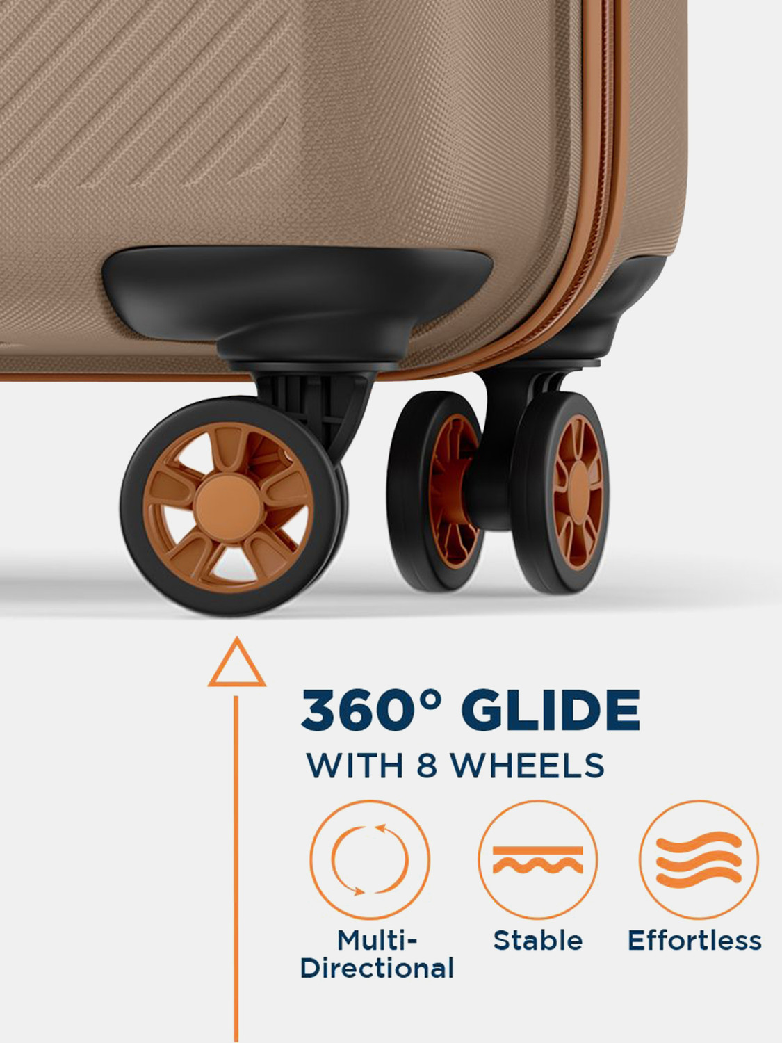 Image of SAFARI Fury 66 4W Fossil Check-in Suitcase 8 Wheels - 26 Inches