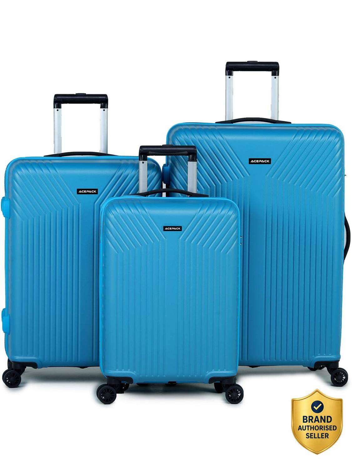 ACEPACK by VERAGE GLX Set of 3 (Small 55cm| Medium 65cm| Large 75cm) Cabin & Check-in Set 8 Wheels - 28 inch