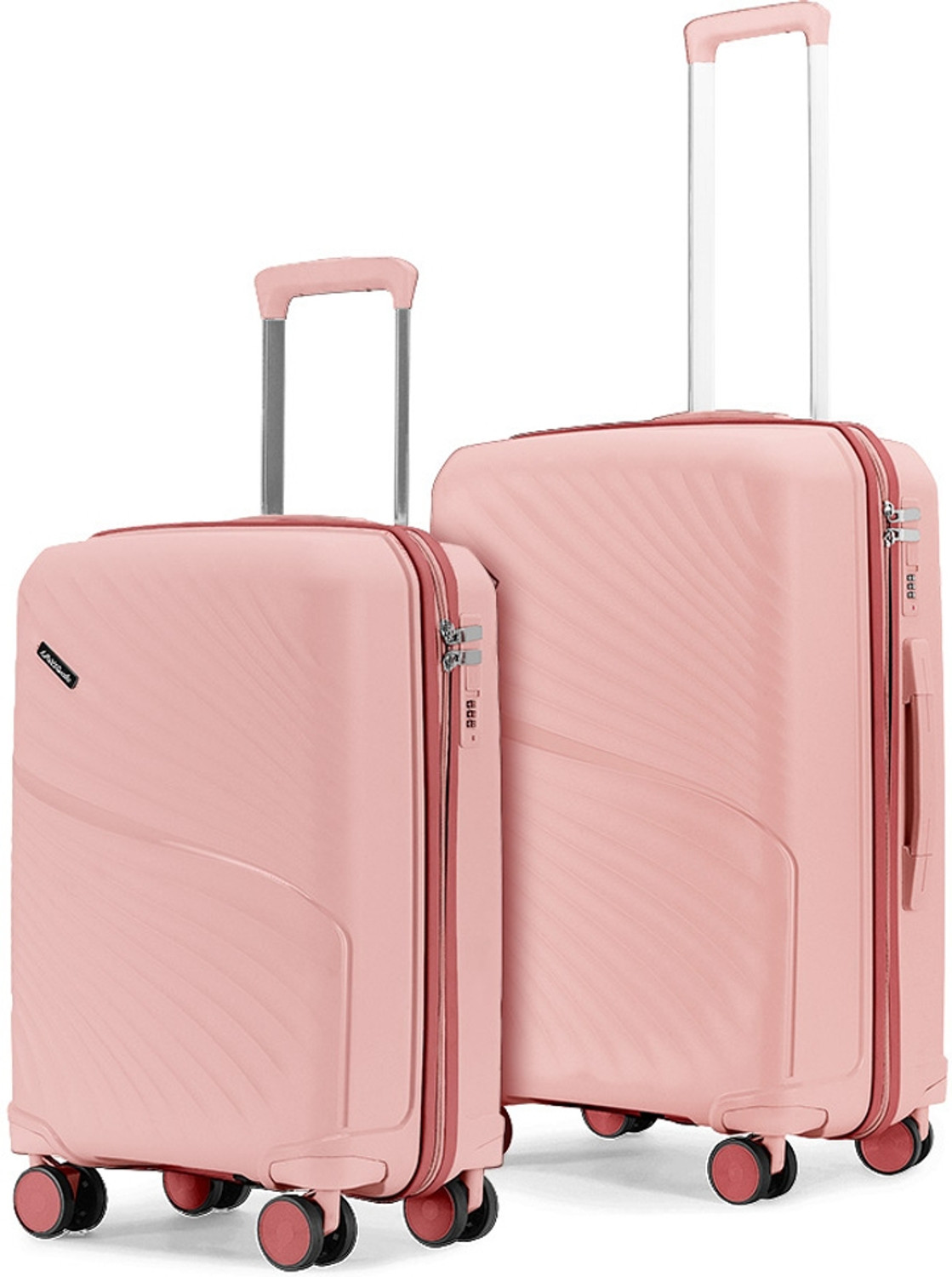 Image of LATTITUDE by Provogue MERIDIAN 55 /65 8W BLOSSOM PINK /MEGENTA PINK Cabin & Check-in Set 8 Wheels - 24 inch
