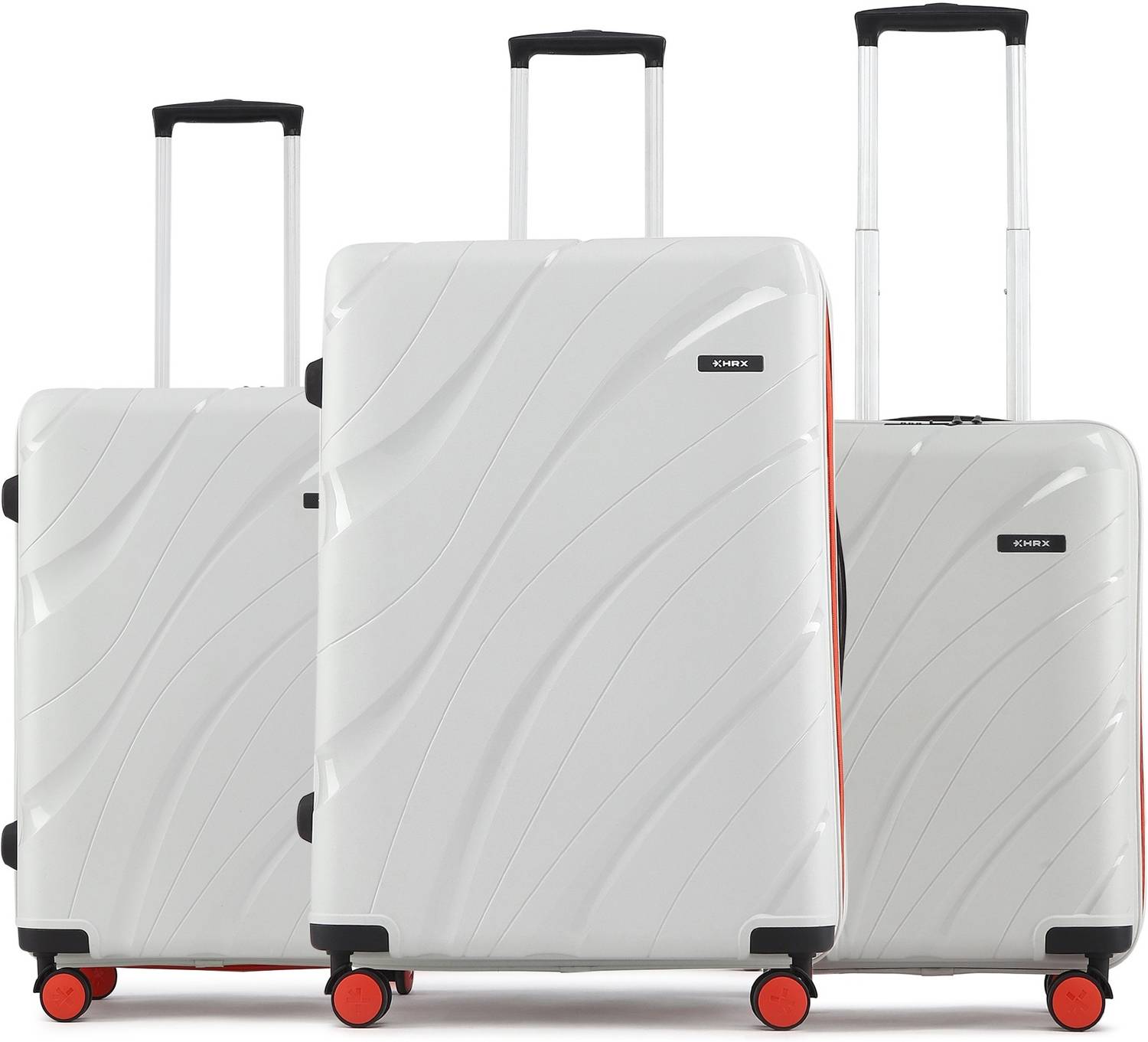 HRX by Hrithik Roshan Madrid S3 (Small 58cm | Medium 66cm | Large 75cm) Cabin & Check-in Set 8 Wheels - 30 inch
