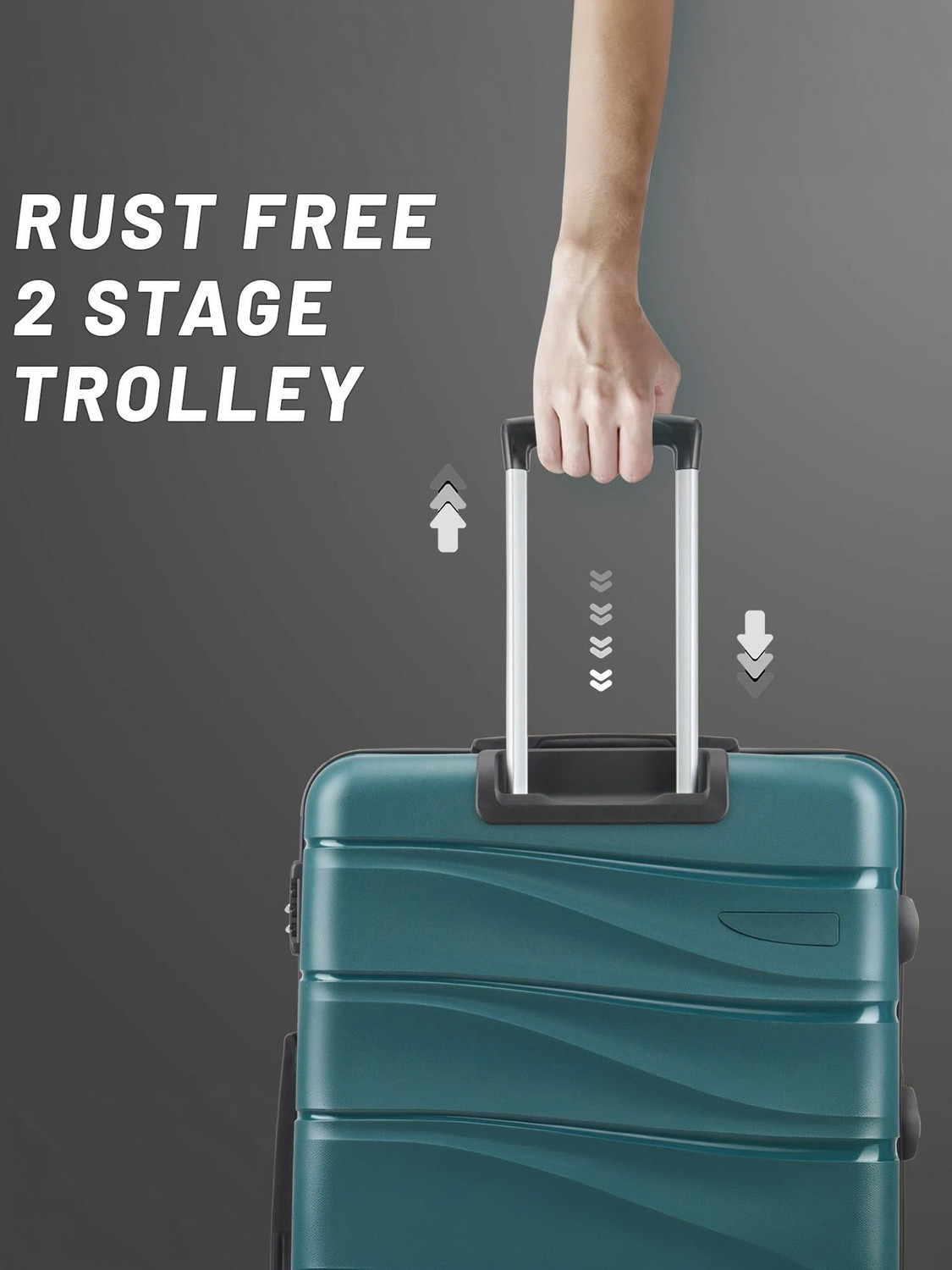 Image of ARISTOCRAT Olympus 3 (Small 55cm | Medium 66cm | Large 77cm) - Trolley Bag Cabin & Check-in Set 8 Wheels - 30 Inch