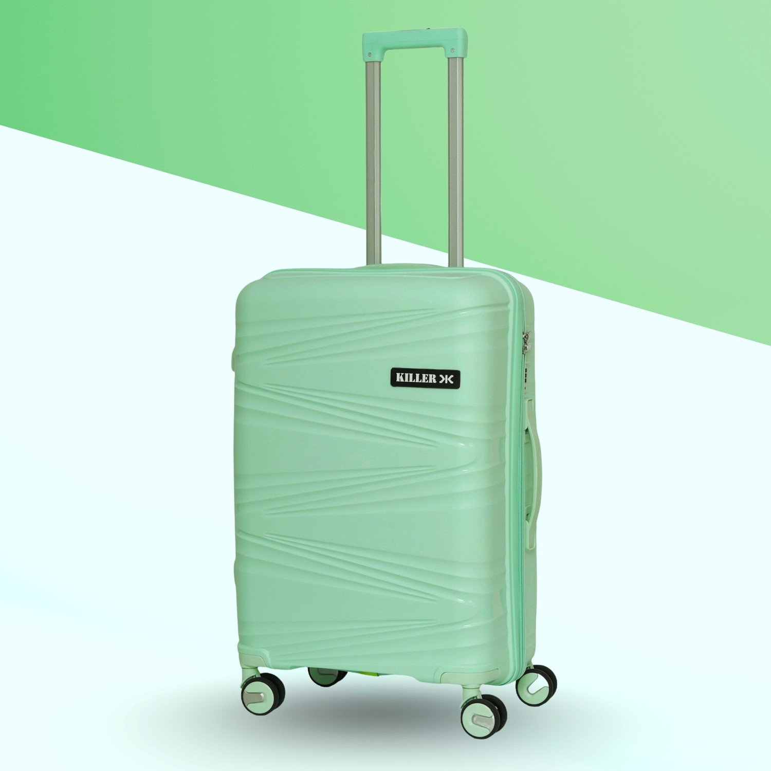 Image of KILLER Hard Sided Spinners, Expandable Travel & Luggage Bags Trolley Bag Expandable Cabin & Check-in Set 4 Wheels - 24 inch