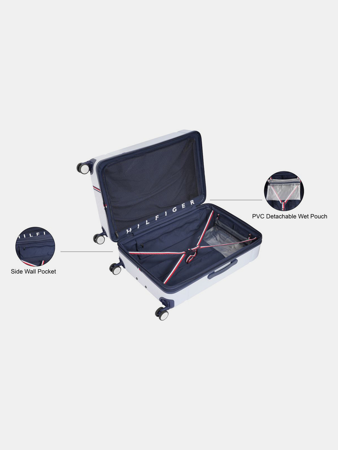 Image of TOMMY HILFIGER MILLENNIA X Expandable Check-in Suitcase 8 Wheels - 31 Inch