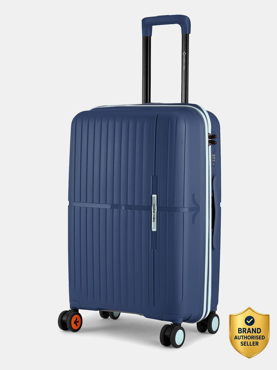 Image of NASHER MILES Springfield HardSide Polypropylene Checkin Luggage 24inch Trolley Bag for Travel Check-in Suitcase 8 Wheels - 24 inch