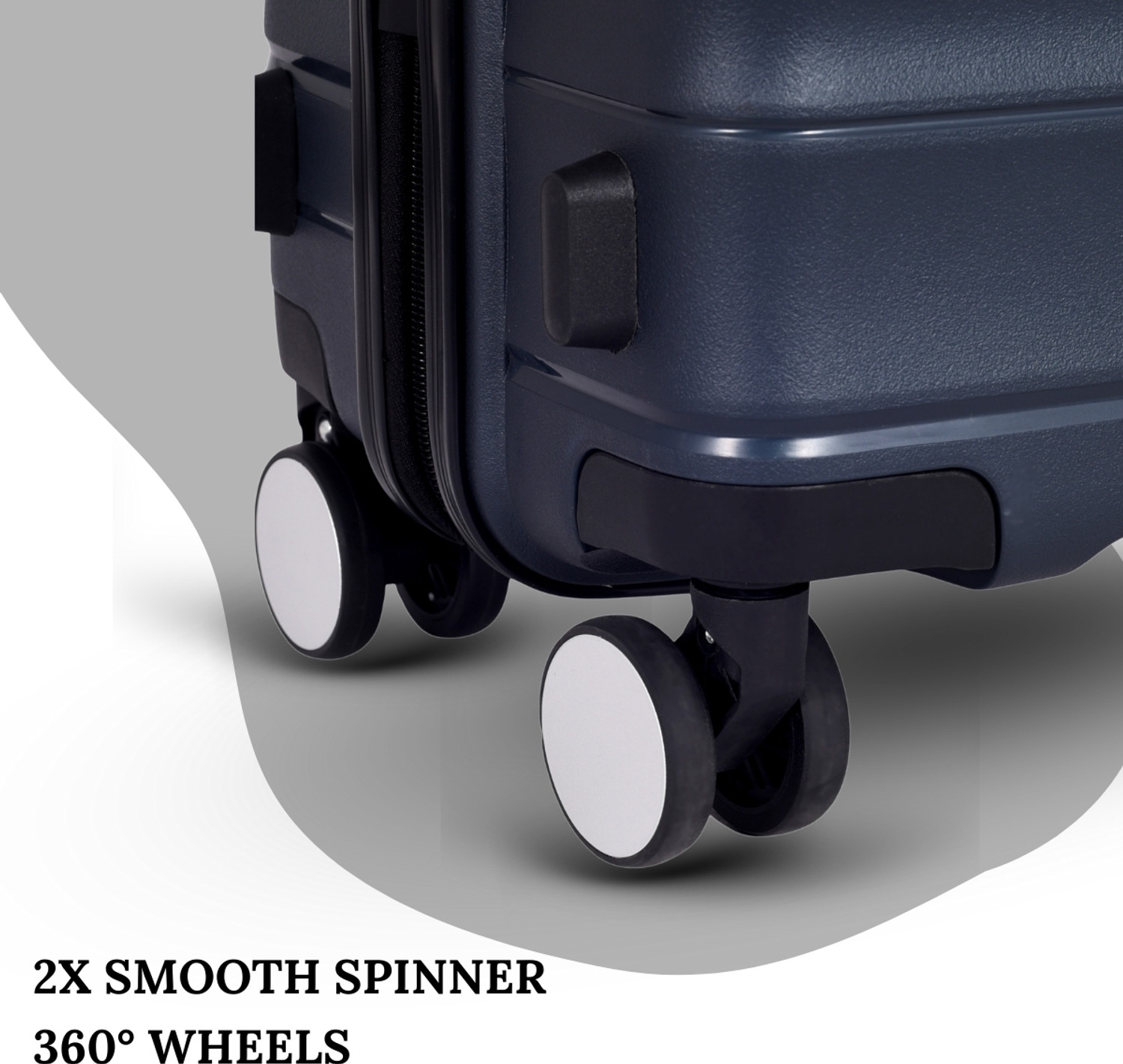 Image of Marlin London UDAAN Light-Weight & Durable Polyproylene Hard Luggage Check-in Suitcase 8 Wheels - 24 inch