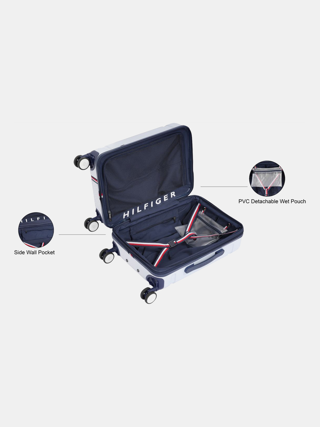 Image of TOMMY HILFIGER MILLENNIA X Expandable Cabin Suitcase 8 Wheels - 22 inch