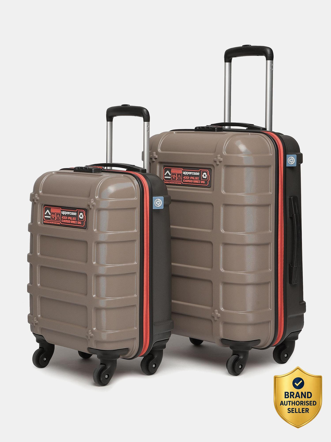 Image of Uppercase Cargo Bag, Combination Lock & Mesh Convi Pack (S+M) for Men and Women Cabin & Check-in Set 4 Wheels - 32 inch
