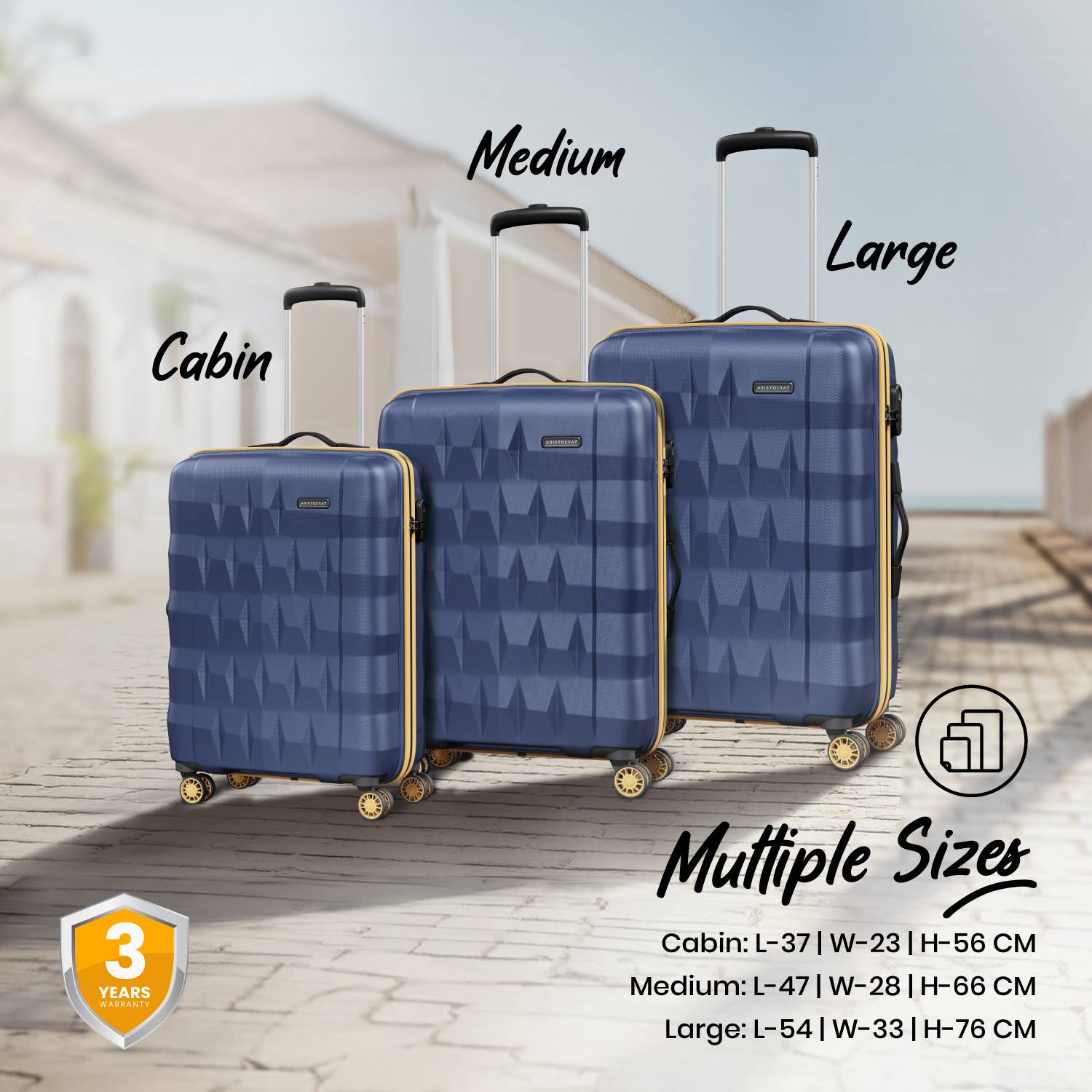 ARISTOCRAT Small Cabin Suitcase (56 cm) 8 Wheels - Comet Cabin Tr... more