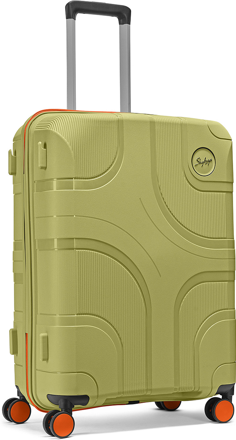Image of SKYBAGS Cubism Check-in Trolley Bag | Medium Hard Luggage with Combination Lock Check-in Suitcase 8 Wheels - 26 Inch