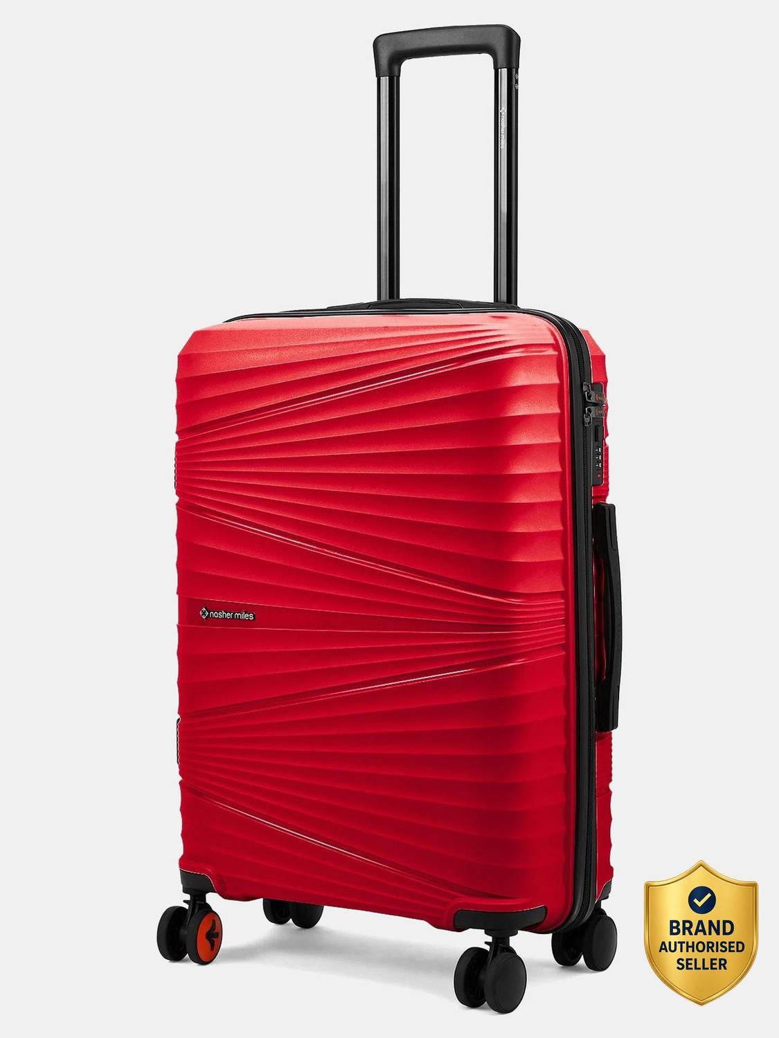 NASHER MILES Mumbai Hard-Sided Polypropylene Shell 24 inch Trolley Bag for Travel Check-in Suitcase 8 Wheels - 24 inch