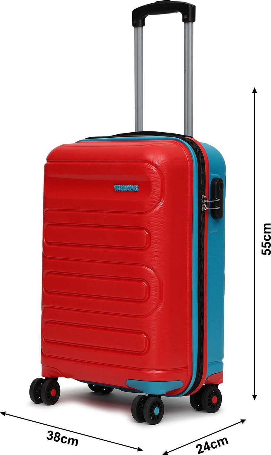 Image of YAYAVAR TOKYO REMIX FunColours UNBREAKABLE PREMIUM RANGE(5 YEARS INTERNATIONAL WARRANTY) Cabin Suitcase 8 Wheels - 22 inch