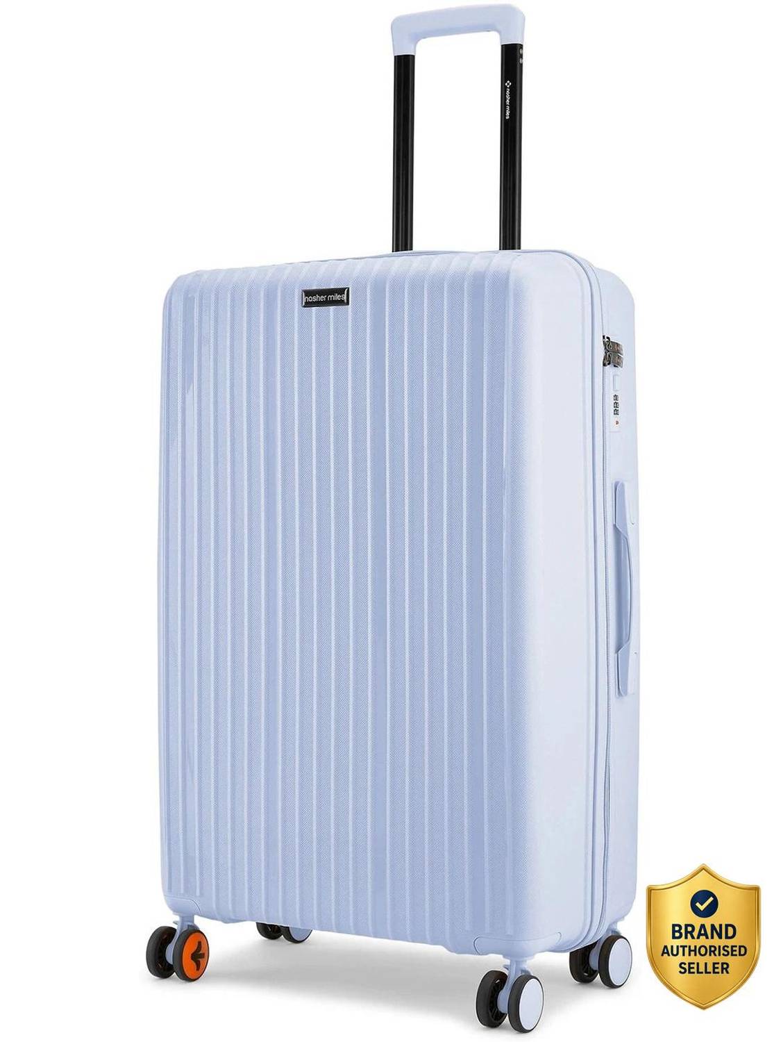 NASHER MILES Pondicherry Hardside Polypropylene Lavender Trolley Check-in Suitcase 8 Wheels - 28 inch