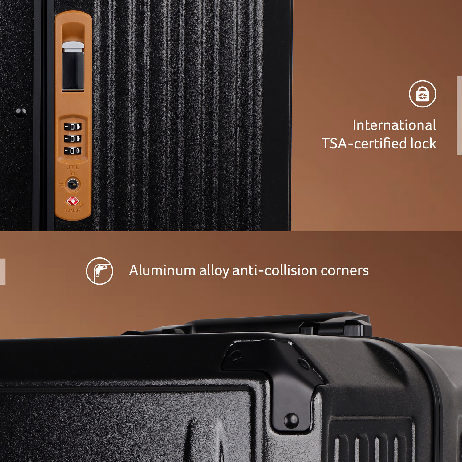 Image of Acer Melbourne Check-in Suitcase 8 Wheels - 24 Inch