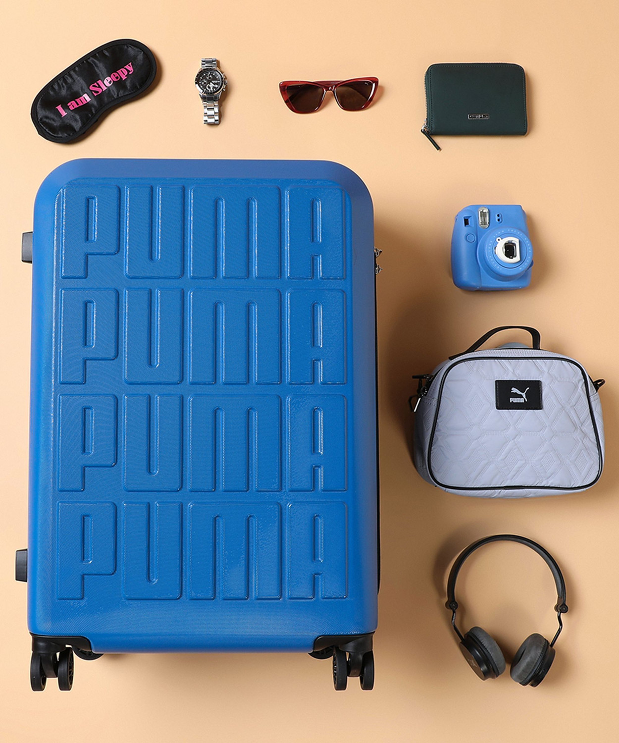 Image of PUMA Stylised Trolley Bag -Medium Check-in Suitcase 8 Wheels - 26 inch