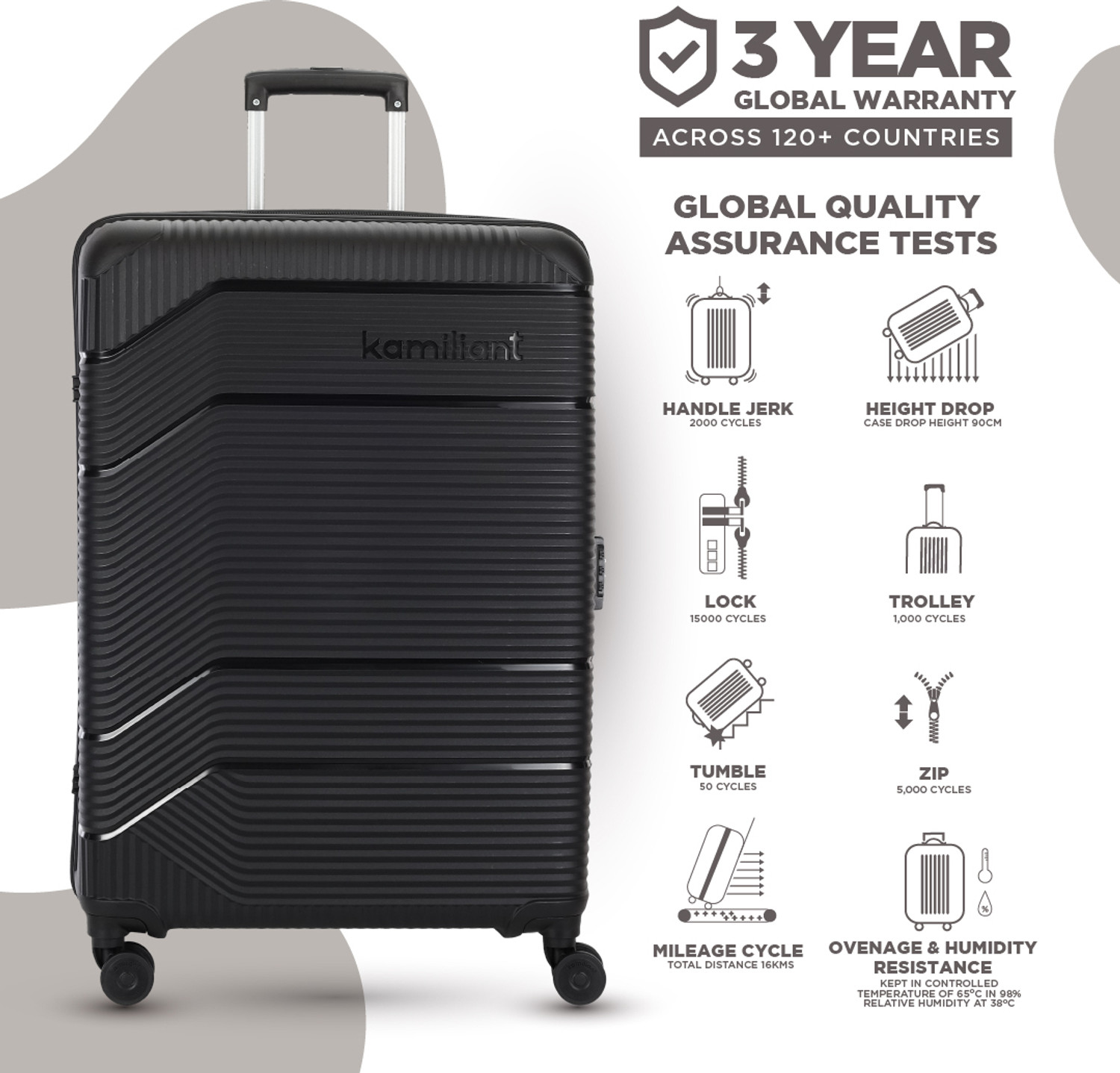 Image of KAMILIANT by American Tourister ARMOR Check-in Suitcase 8 Wheels - 30 inches