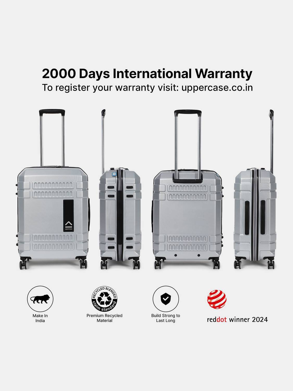 Uppercase Bullet 66cm 8-Wheel Hardsided Suitcase - Image 2