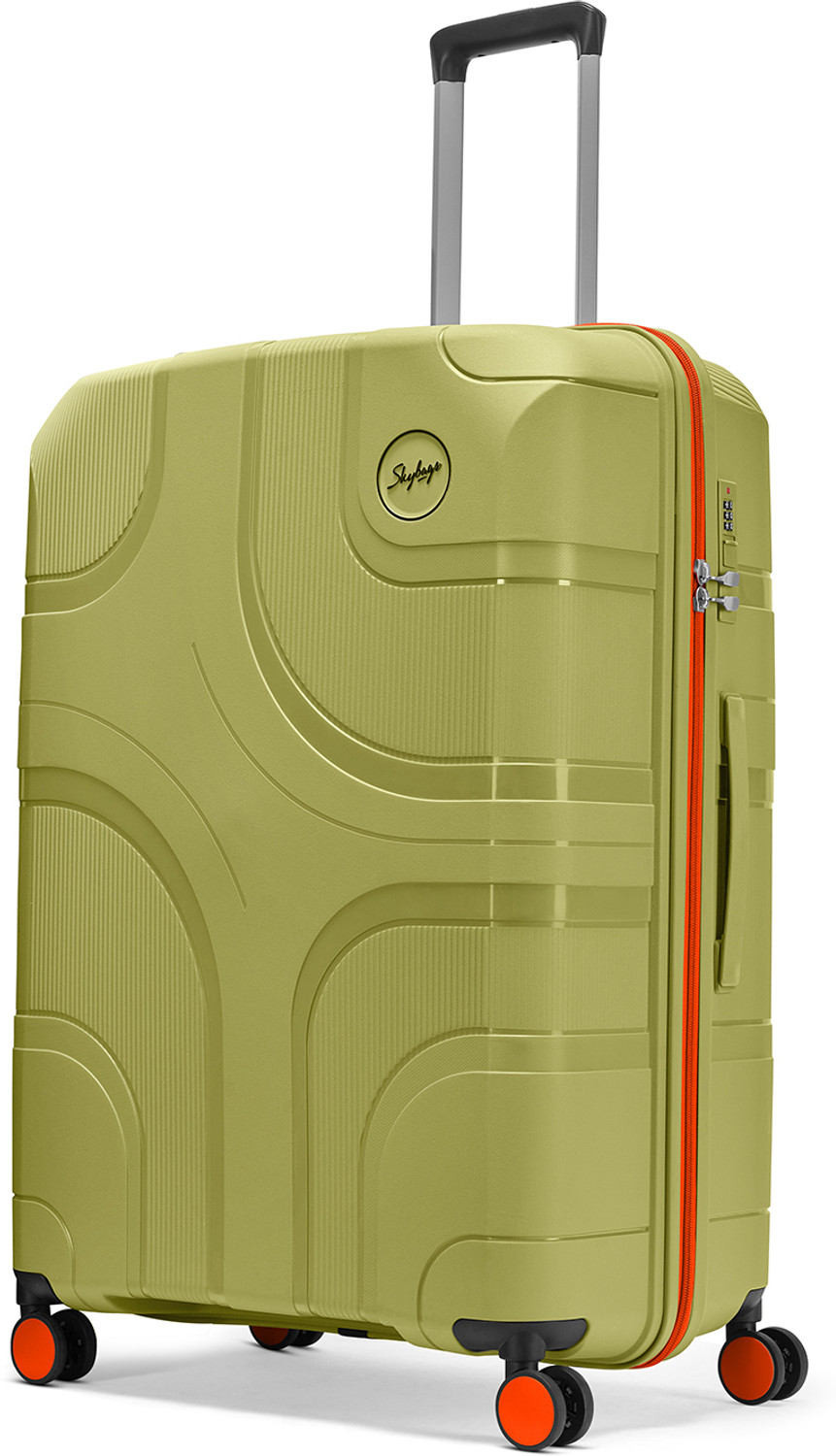 Image of SKYBAGS Cubism Check-in Trolley Bag | Large Hard Luggage with Combination Lock Check-in Suitcase 8 Wheels - 30 Inch