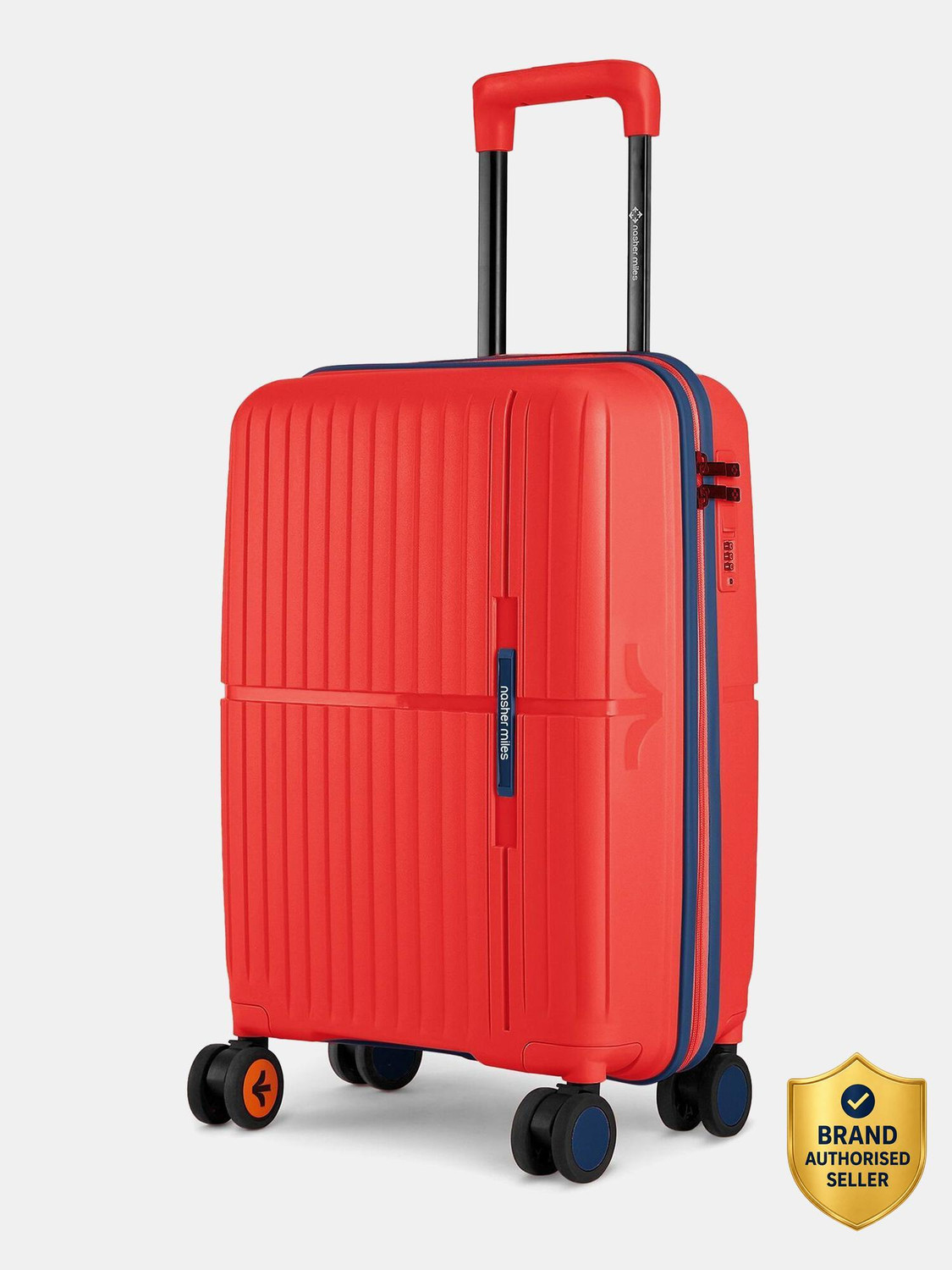 Image of NASHER MILES Springfield Hard-Sided Polypropylene Cabin Luggage 20inch Trolley Bag for Travel Cabin Suitcase 8 Wheels - 20 inch