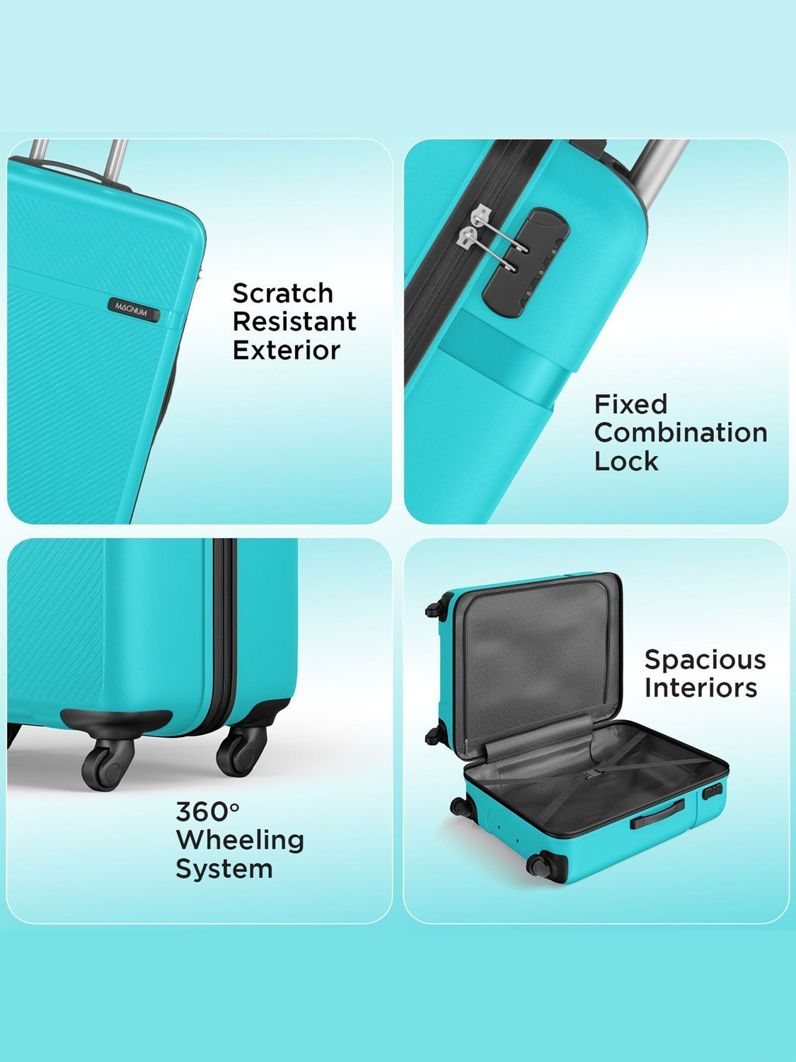 Image of Safari Magnum Fury 66 Check-in Suitcase 4 Wheels - 26 Inches