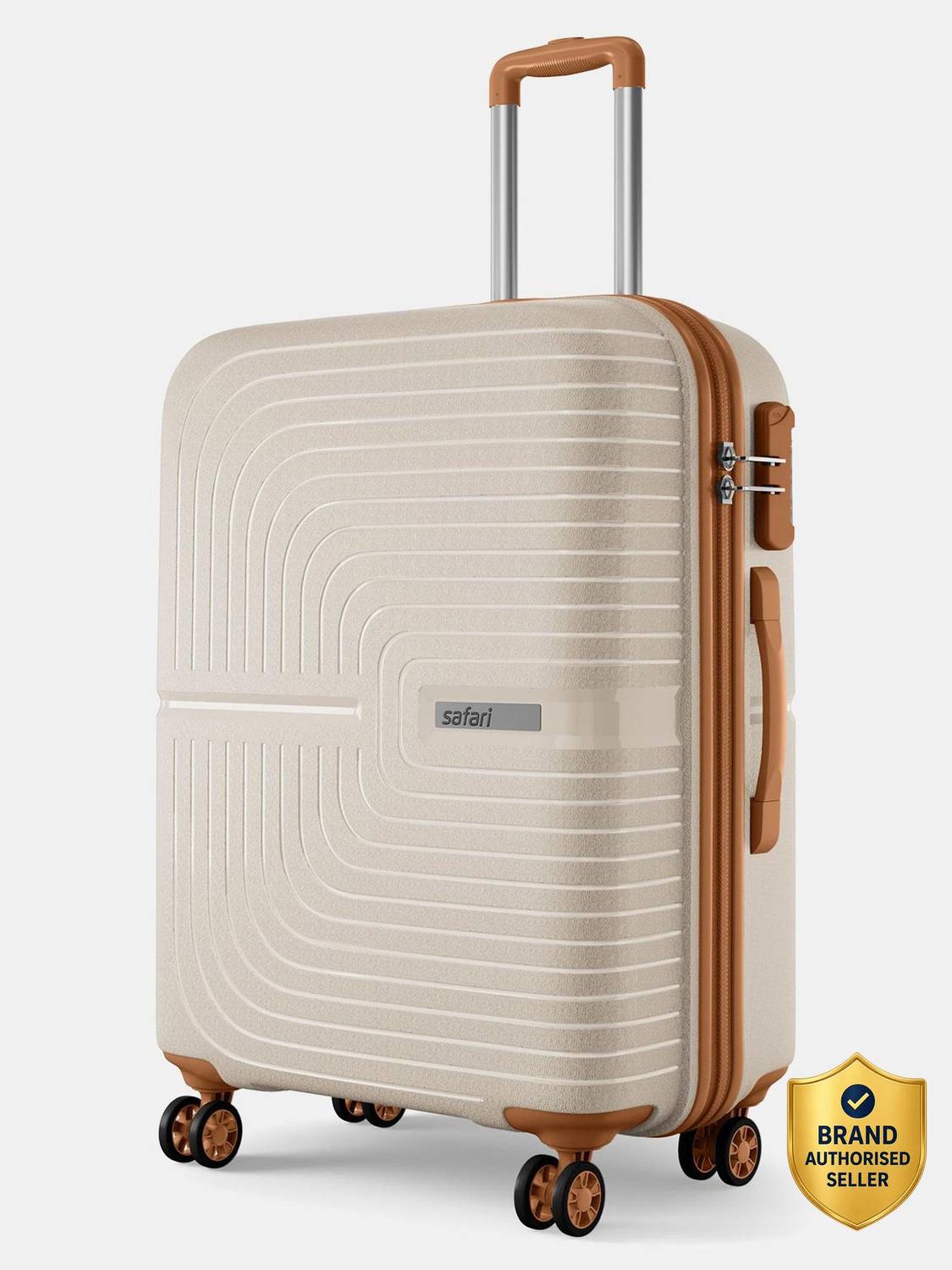 SAFARI Eclipse Neo 66 4W 26 Inches Beige Suitcase