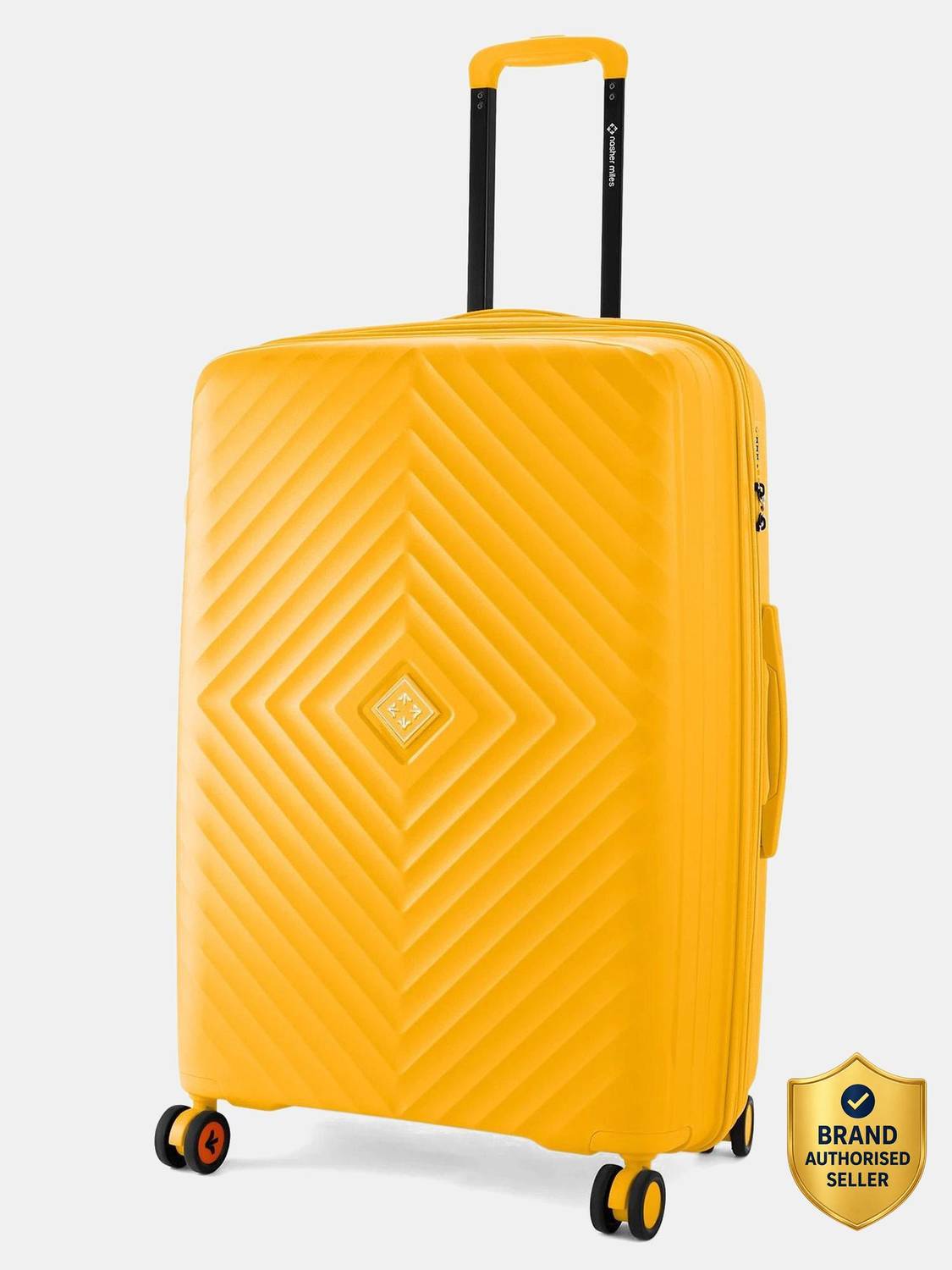 NASHER MILES Antwerp Expander Hardside Polypropylene Check-in Yellow 75CM Trolley Bag Expandable  Check-in Suitcase 8 Wheels - 28 inch