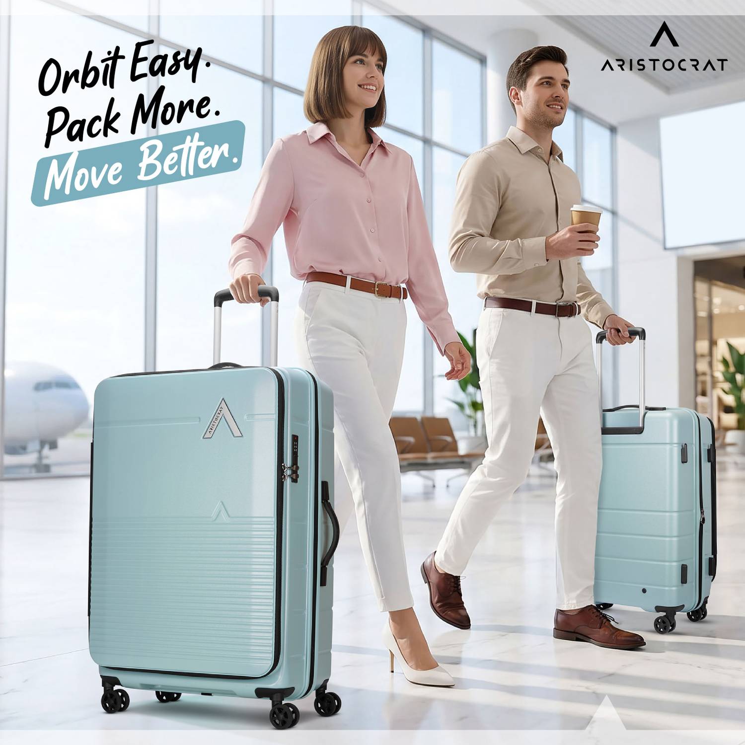 ARISTOCRAT Orbit Plus 31 Inch Laptop Trolley Bag Pack of 3 - Image 2