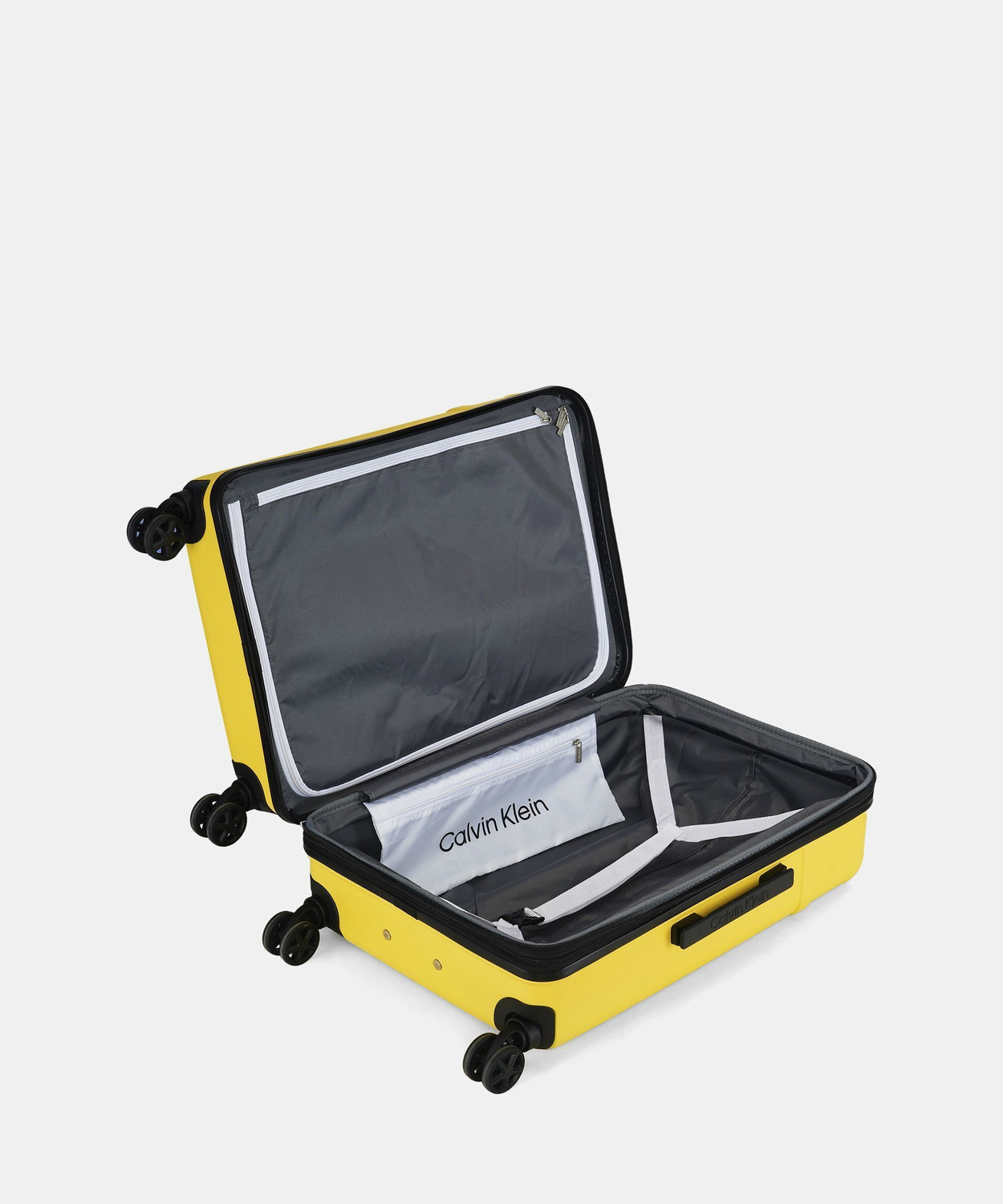 Image of Calvin Klein Small Check-in Suitcase (58 cm) 8 Wheels - EXPRESSION - Yellow