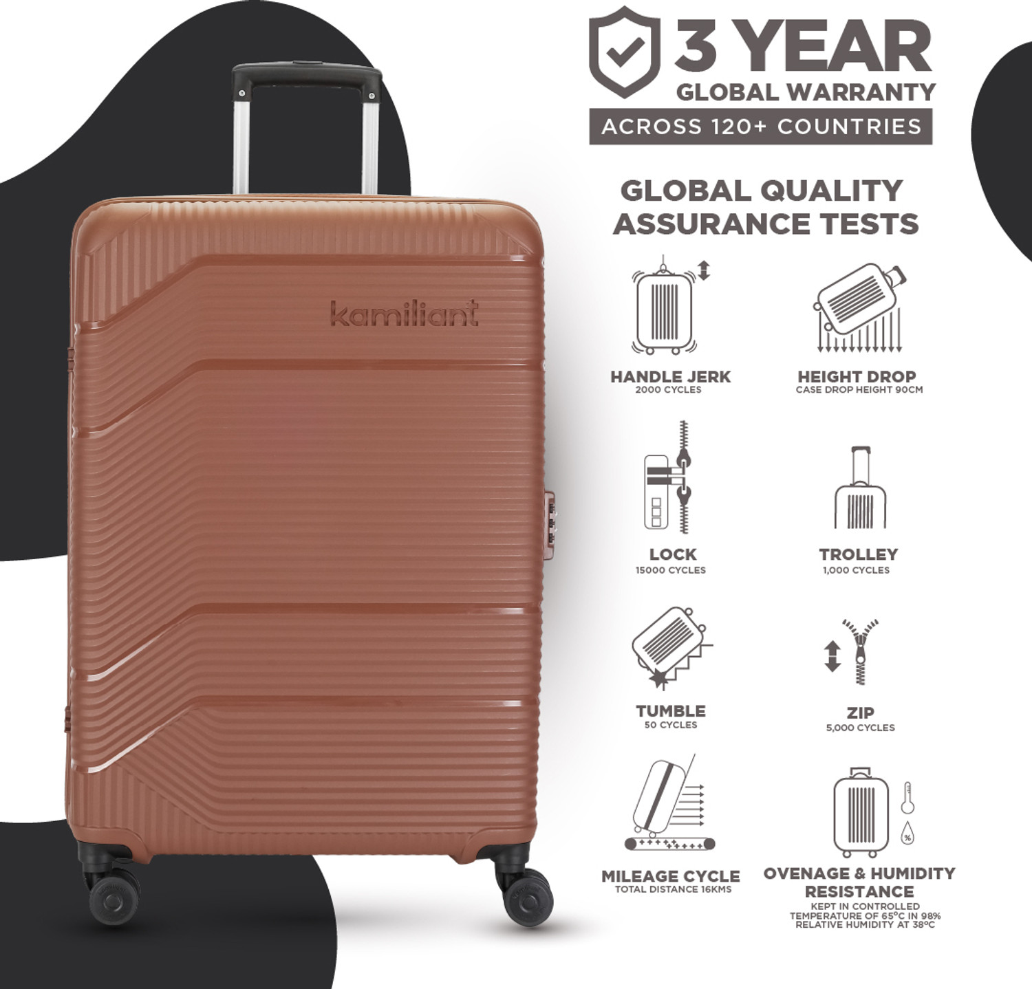 Image of KAMILIANT by American Tourister ARMOR Check-in Suitcase 8 Wheels - 30 inches