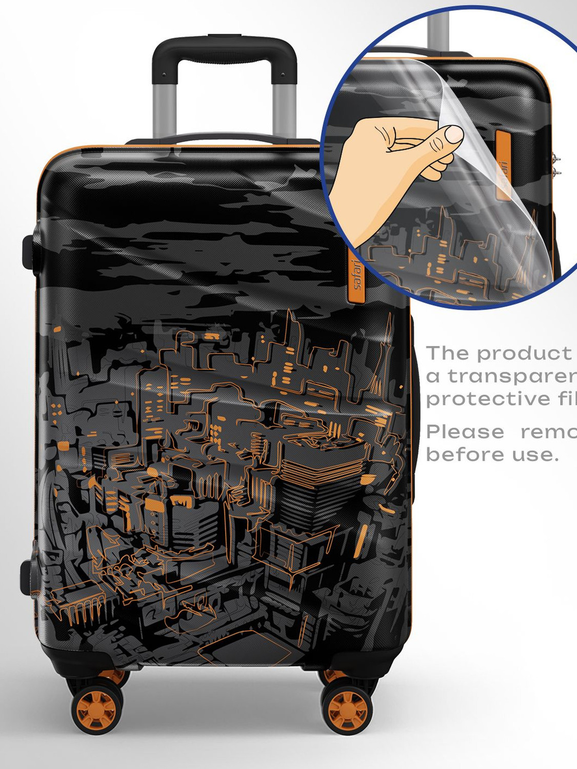 Image of SAFARI ARKHAM Check-in Suitcase 8 Wheels - 30 inch