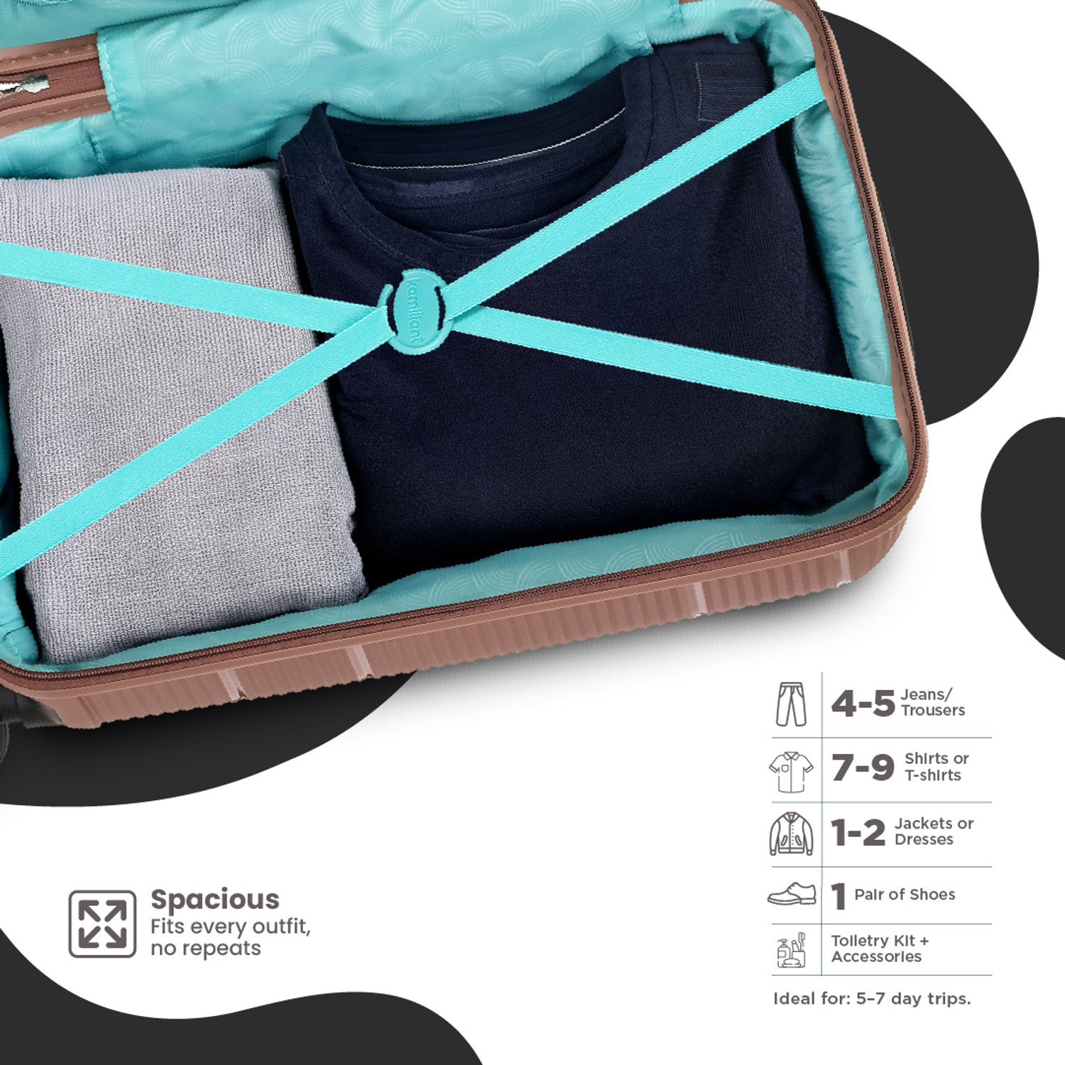Image of KAMILIANT by American Tourister ARMOR Check-in Suitcase 8 Wheels - 26 inches