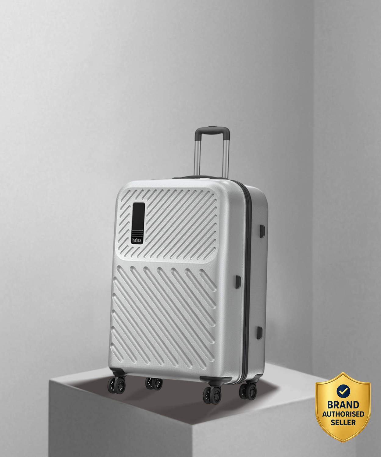 Image of SAFARI Hard Body Set of 3 Luggage 8 Wheels - ZODIAC Set of 3 (Small 56cm | Medium 66cm | Large 76cm) 4W - Silver