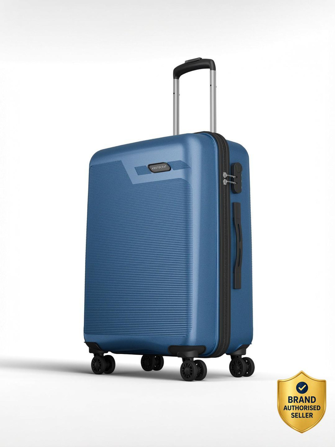 Image of ARISTOCRAT Axis Check-in Trolley Bag | Medium Hard Luggage with Combination Lock Check-in Suitcase 8 Wheels - 26 Inch