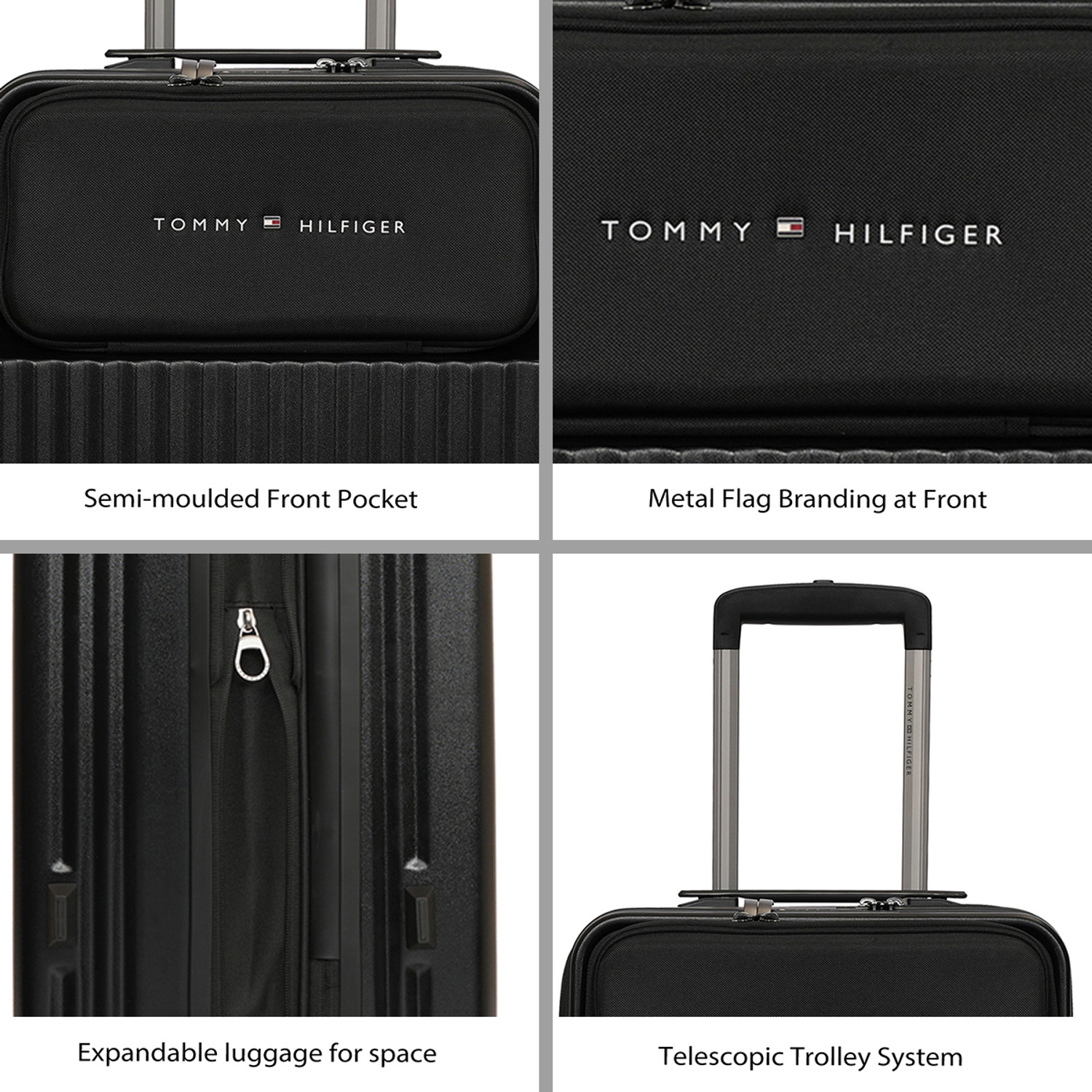 Image of TOMMY HILFIGER Pittsburg Check-in Suitcase 8 Wheels - 32 Inch