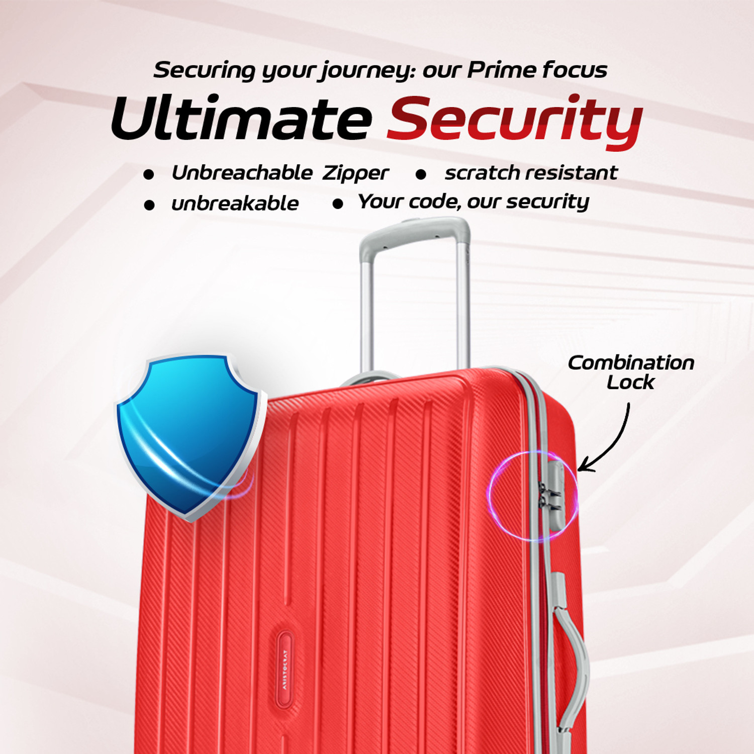 Image of ARISTOCRAT Photon Set of 2 (Small 55cm | Large 75cm) - Trolley Bag Cabin & Check-in Set 4 Wheels - 30 Inch