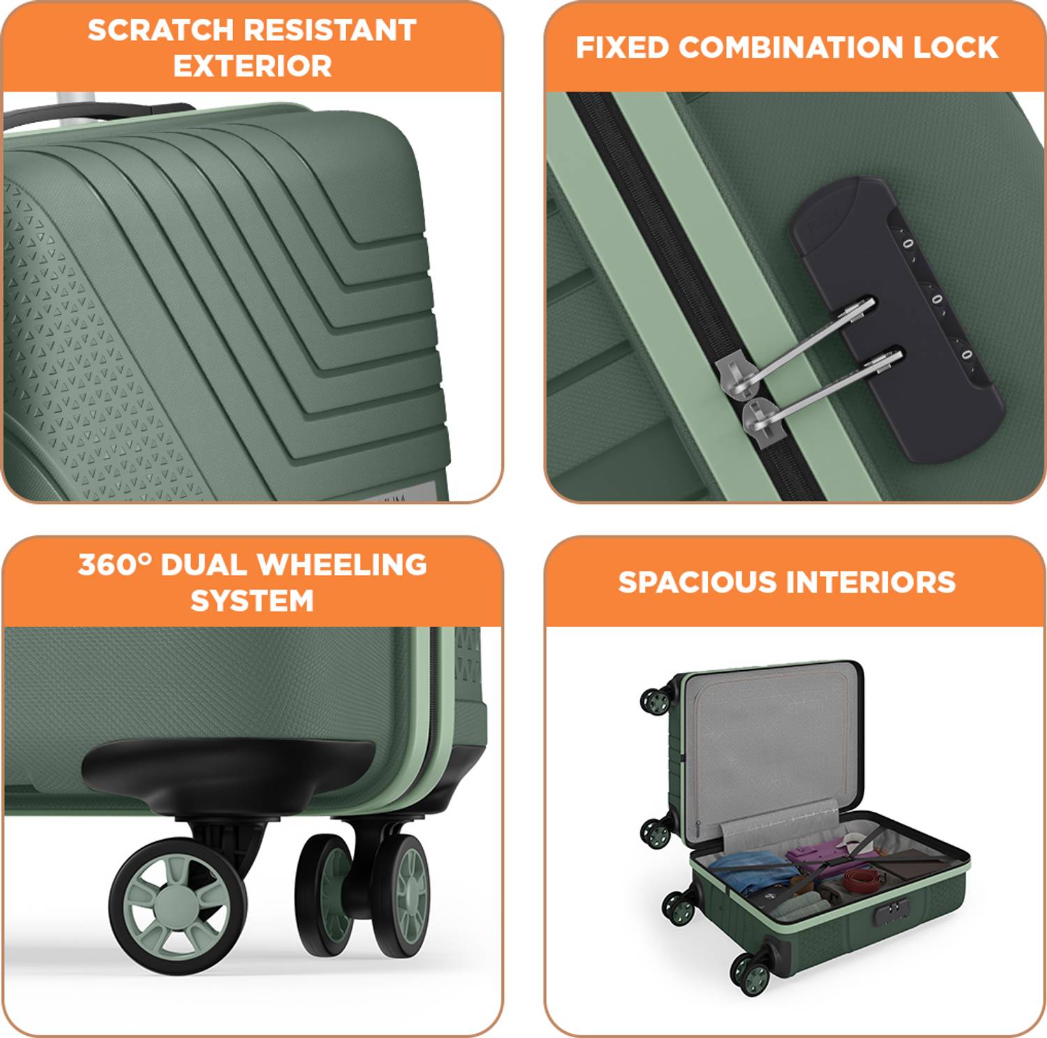 Magnum Safari Zeno 55 22 Inch 4 Wheel Suitcase - Image 2
