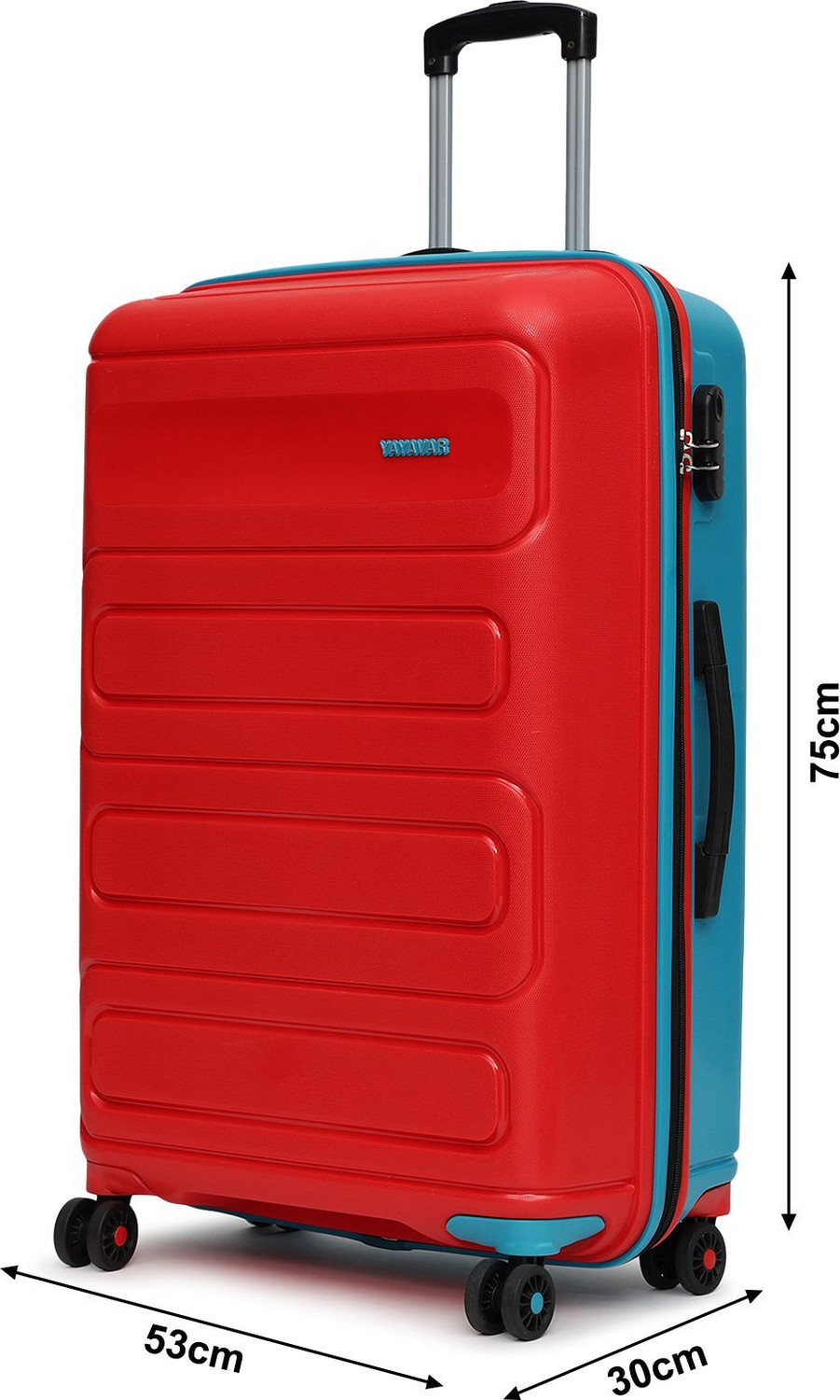 Image of YAYAVAR TOKYO REMIX FunColours UNBREAKABLE PREMIUM RANGE(5 YEARS INTERNATIONAL WARRANTY) Check-in Suitcase 8 Wheels - 28 inch