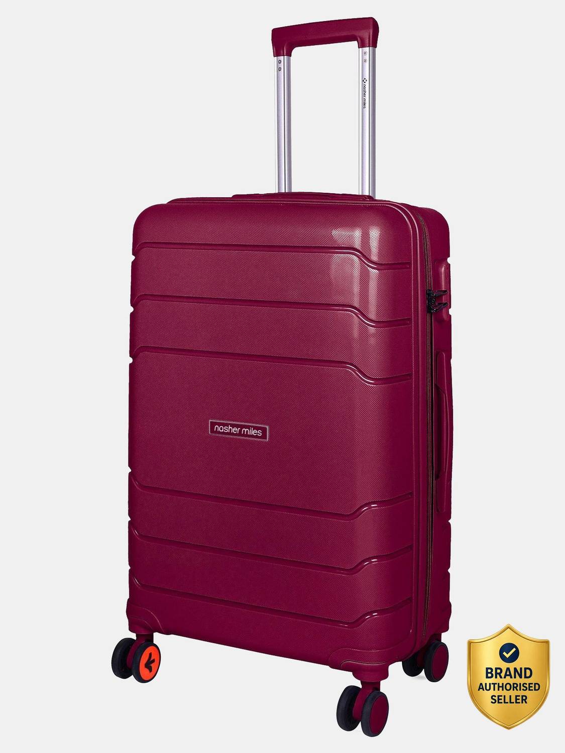 NASHER MILES Lisbon Polypropylene 24inch Hard-Sided Spinner Trolley Bag for Travel & Business Check-in Suitcase 8 Wheels - 24 inch