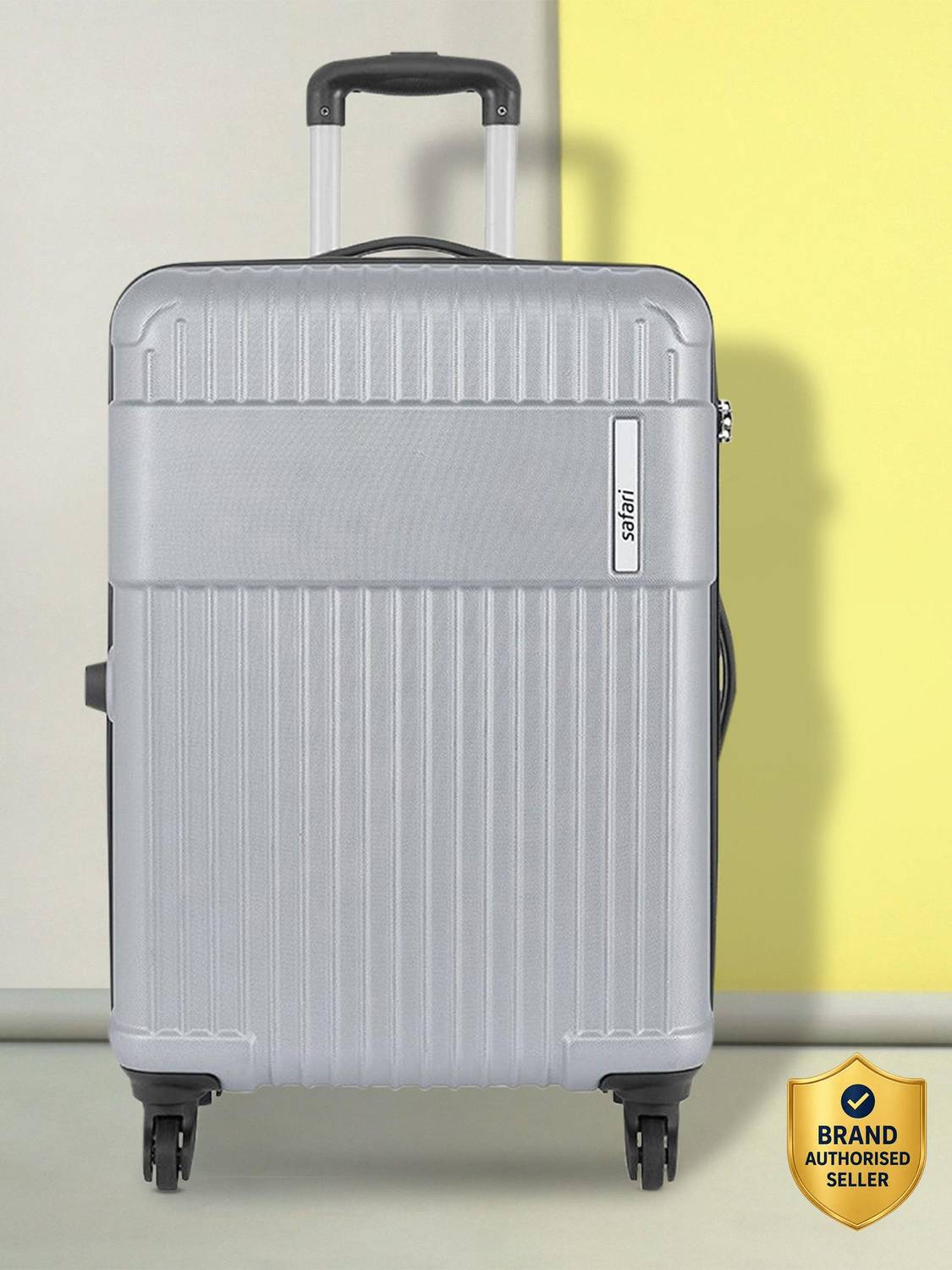 SAFARI Large Check-in Suitcase (77 cm) 4 Wheels - STEALTH 77 - Silver