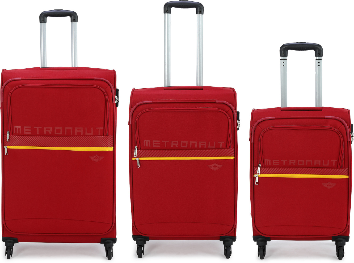 Image of METRONAUT Tonlite Combo Set (30inch+26inch+22inch) Cabin & Check-in Set 4 Wheels - 30 Inch