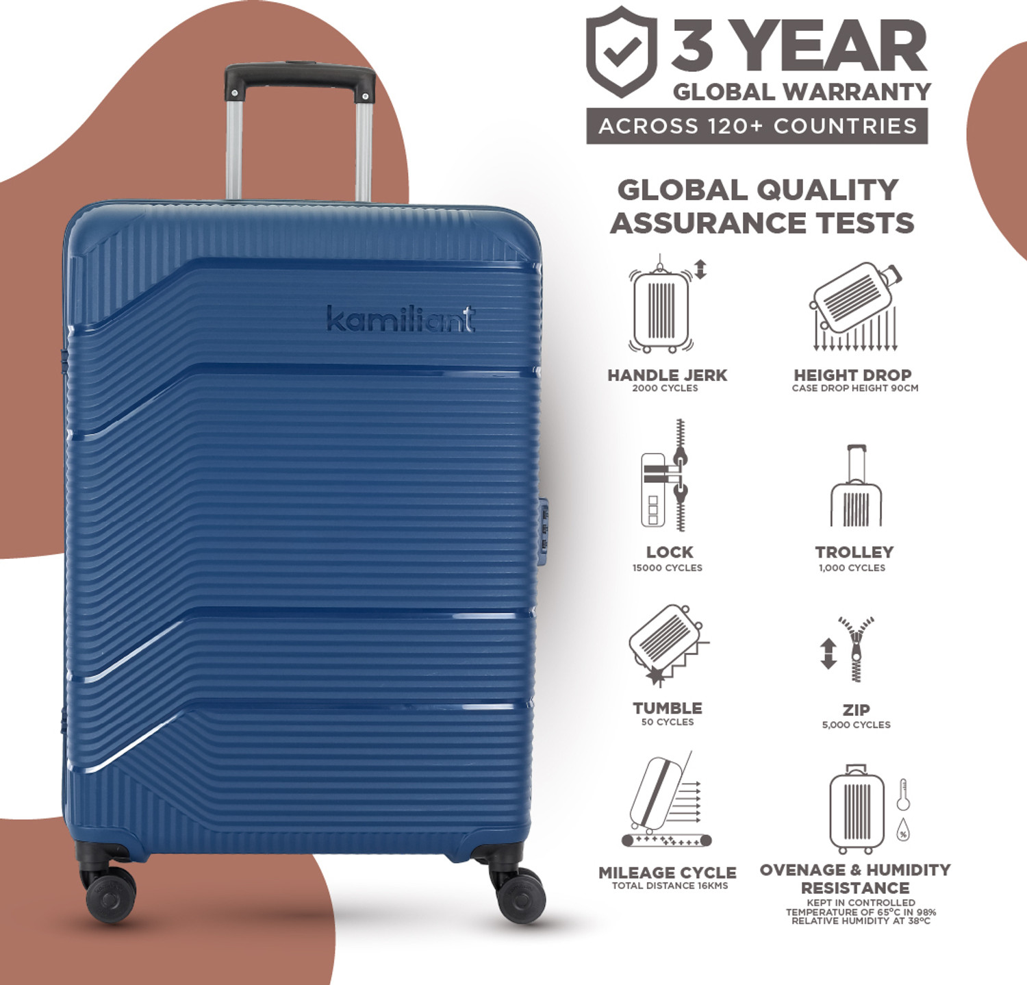 Image of KAMILIANT by American Tourister ARMOR Check-in Suitcase 8 Wheels - 30 inches